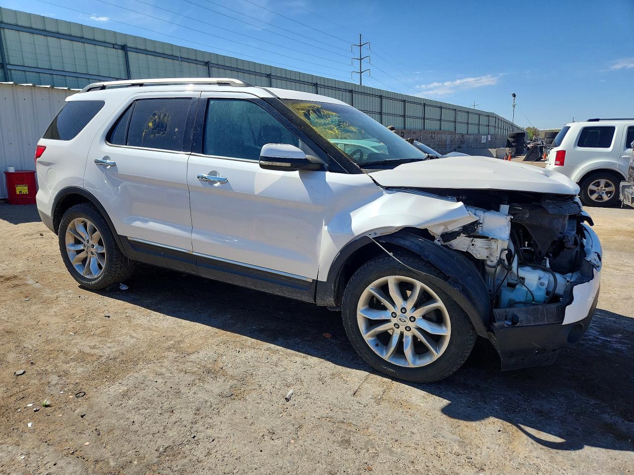 2011 Ford Explorer Limited White vin: 1FMHK8F82BGA27621