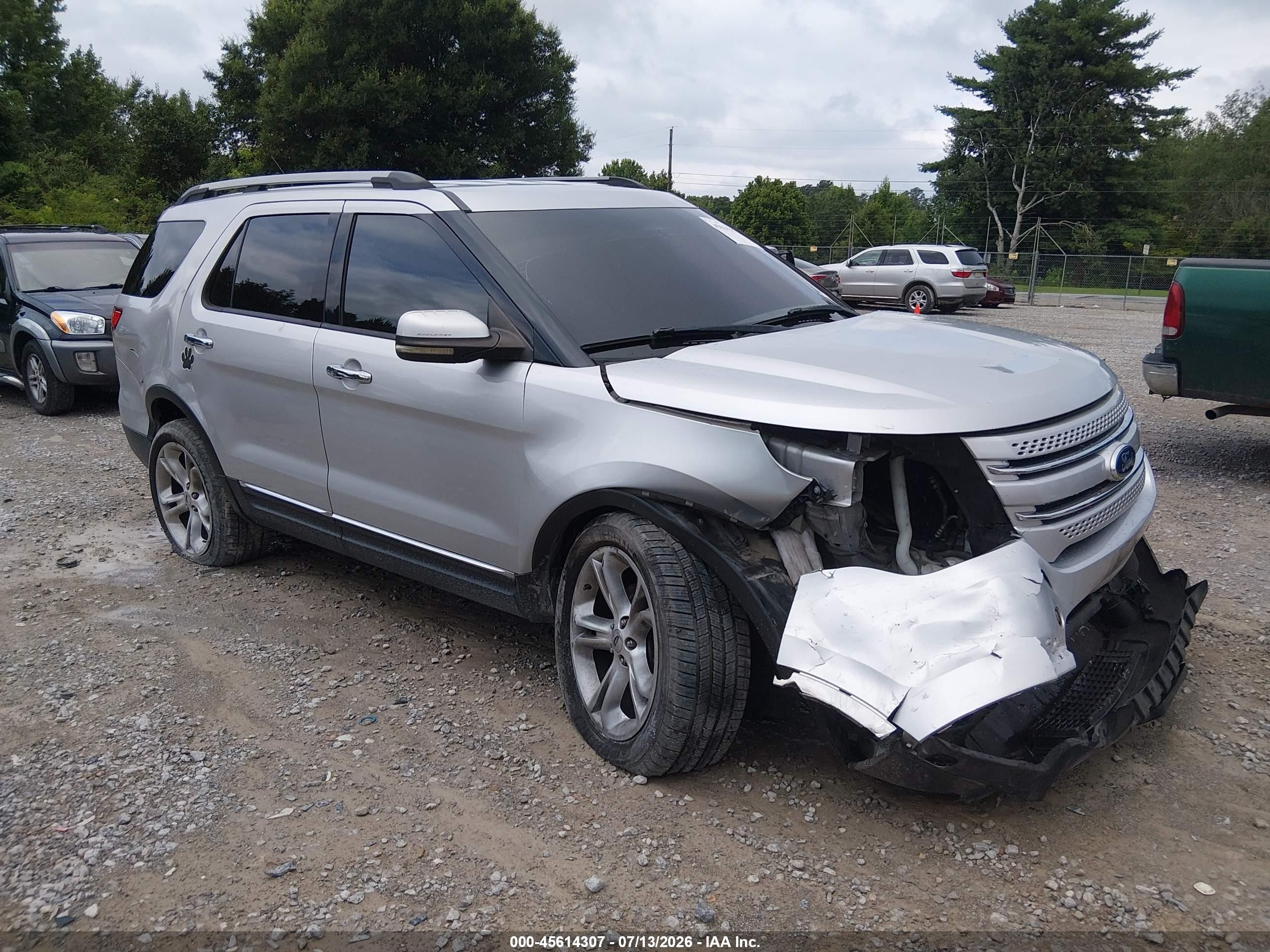 2011 Ford Explorer Limited Silver vin: 1FMHK8F82BGA57153