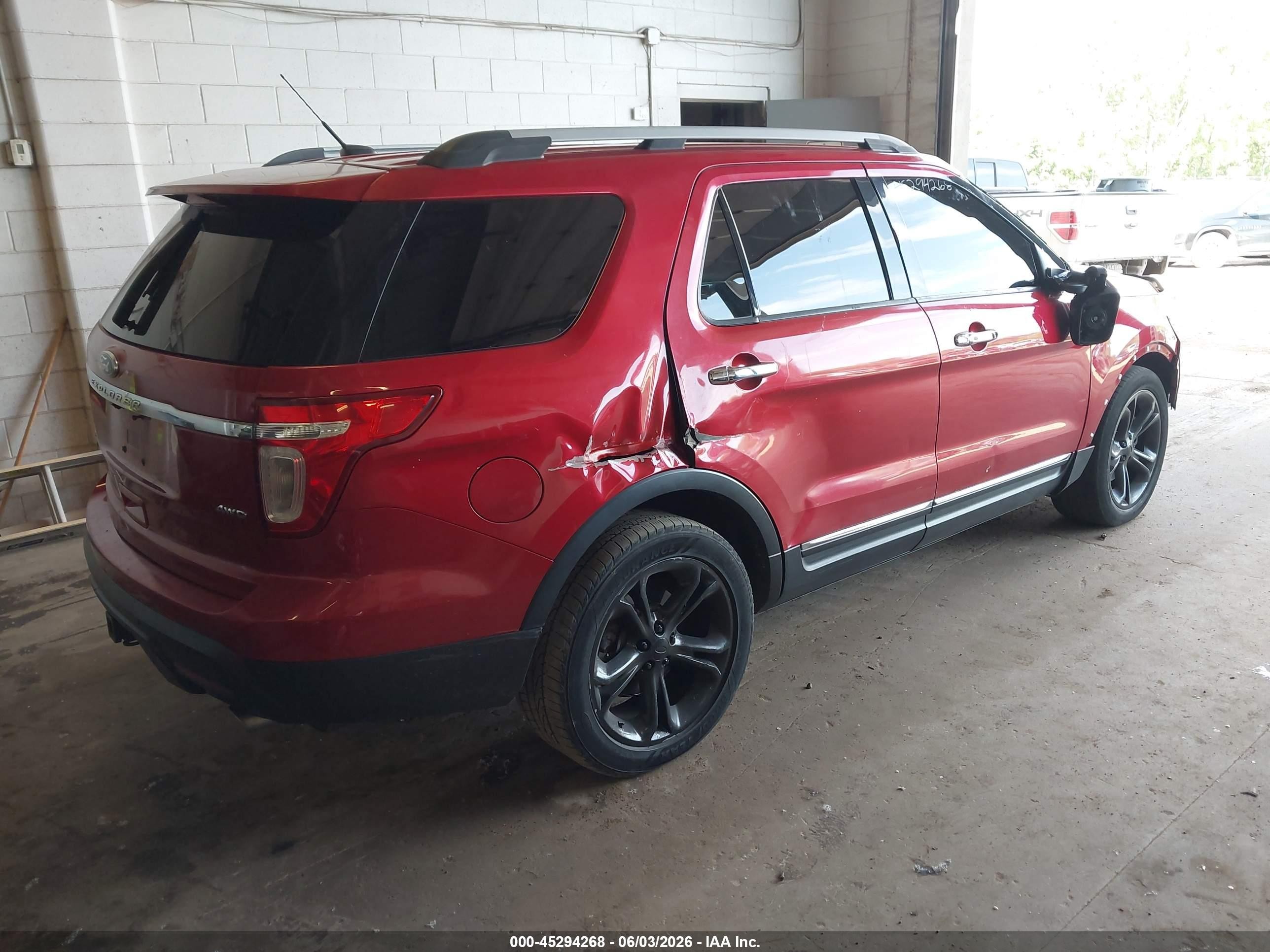 2012 Ford Explorer Limited Red vin: 1FMHK8F82CGA13459