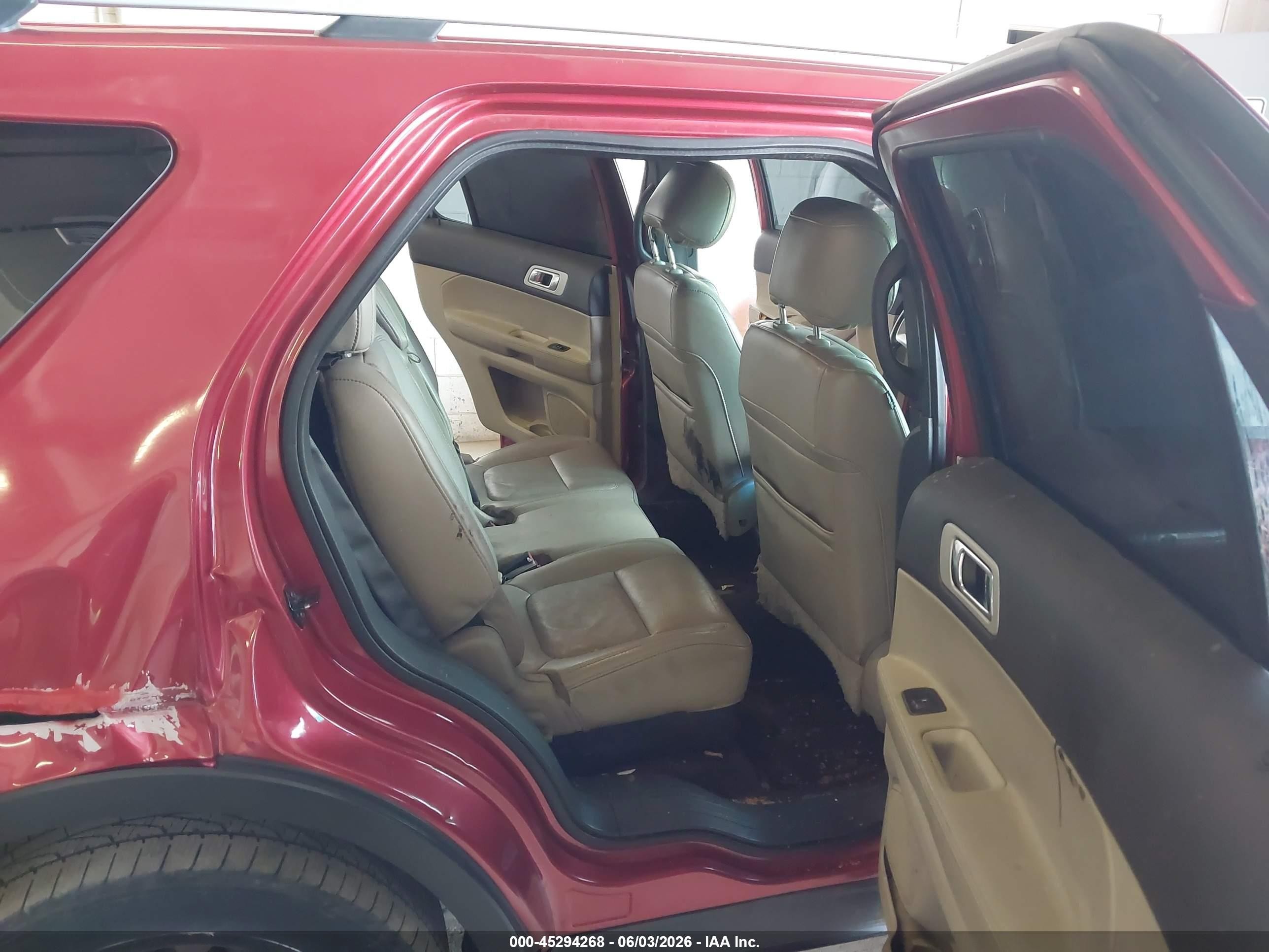 2012 Ford Explorer Limited Red vin: 1FMHK8F82CGA13459