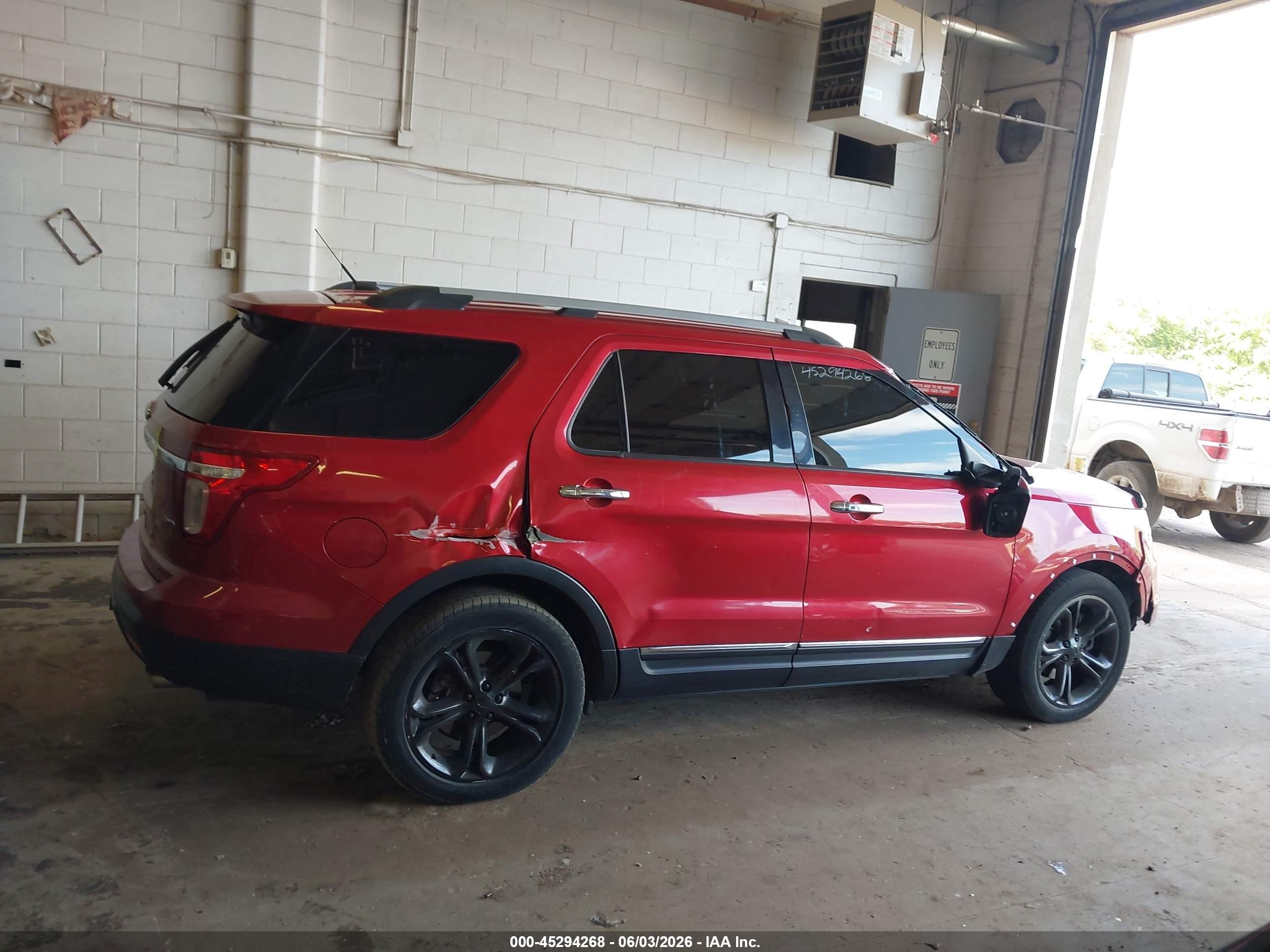 2012 Ford Explorer Limited Red vin: 1FMHK8F82CGA13459