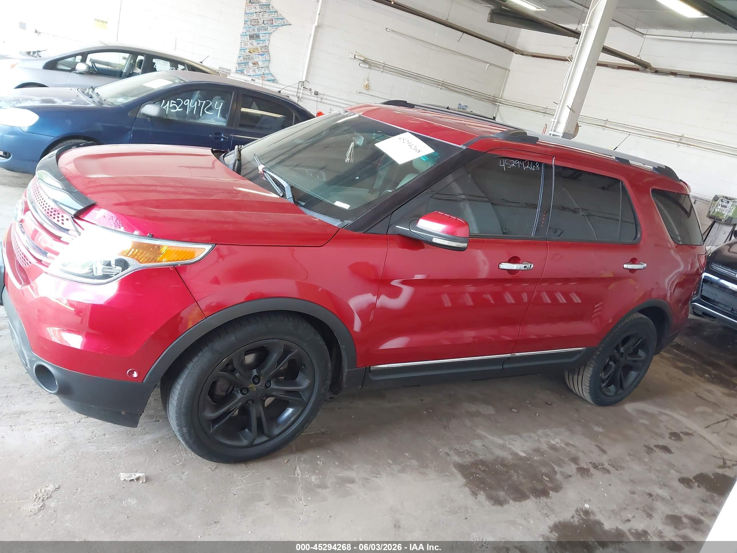 2012 Ford Explorer Limited Red vin: 1FMHK8F82CGA13459
