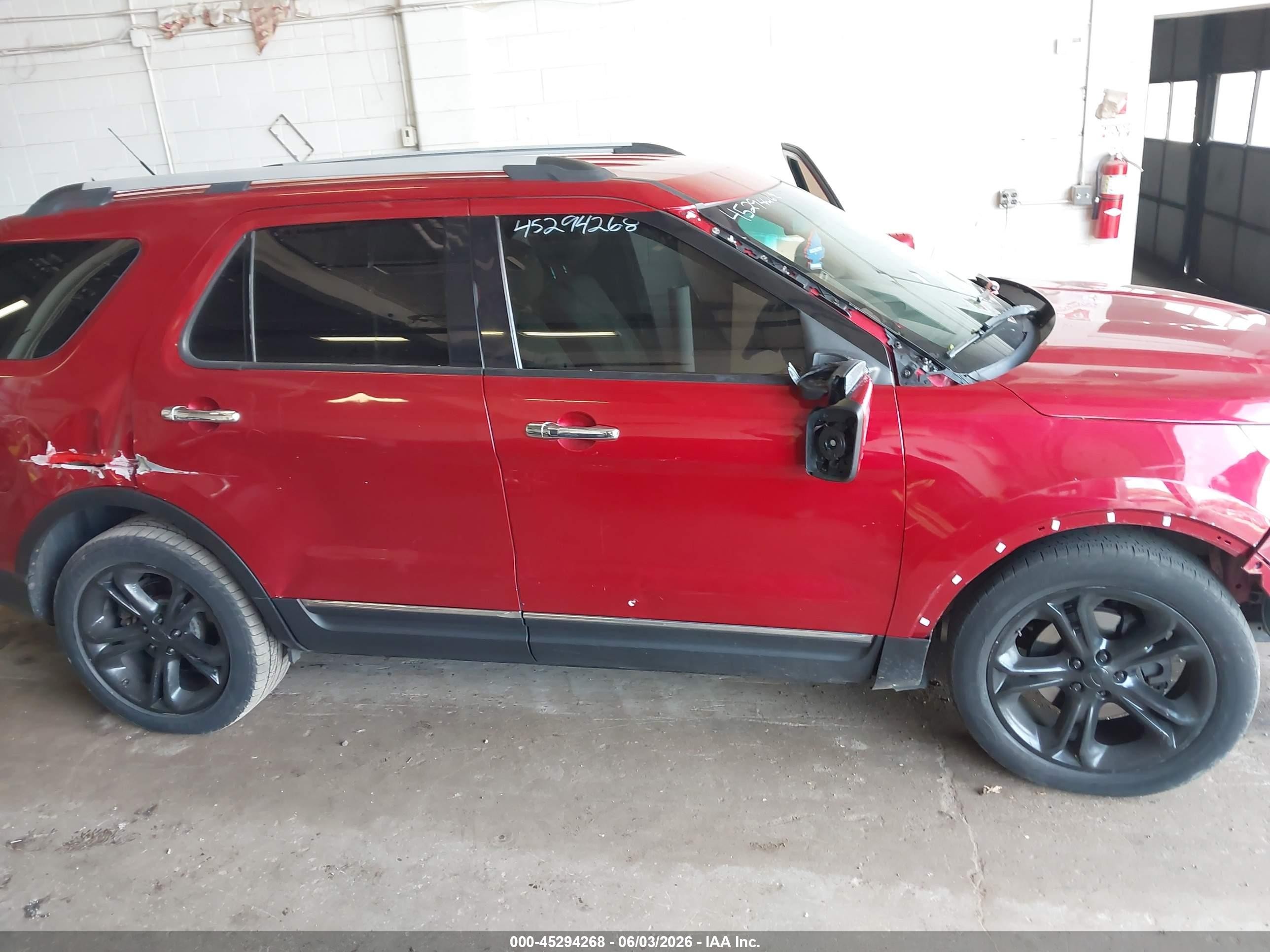 2012 Ford Explorer Limited Red vin: 1FMHK8F82CGA13459