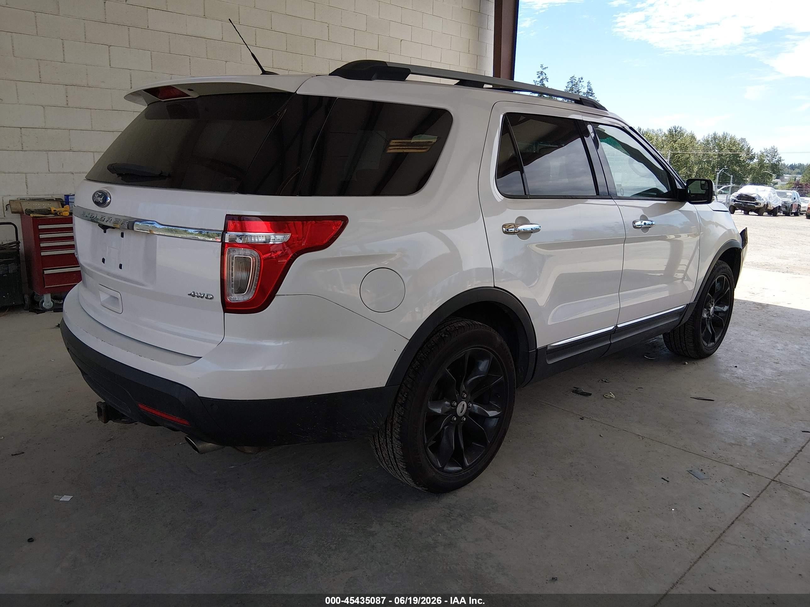 2012 Ford Explorer Limited White vin: 1FMHK8F82CGA33775