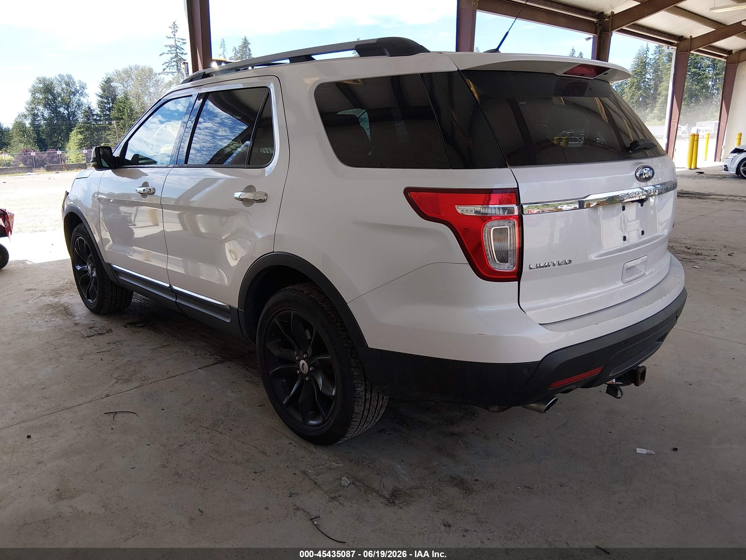 2012 Ford Explorer Limited White vin: 1FMHK8F82CGA33775