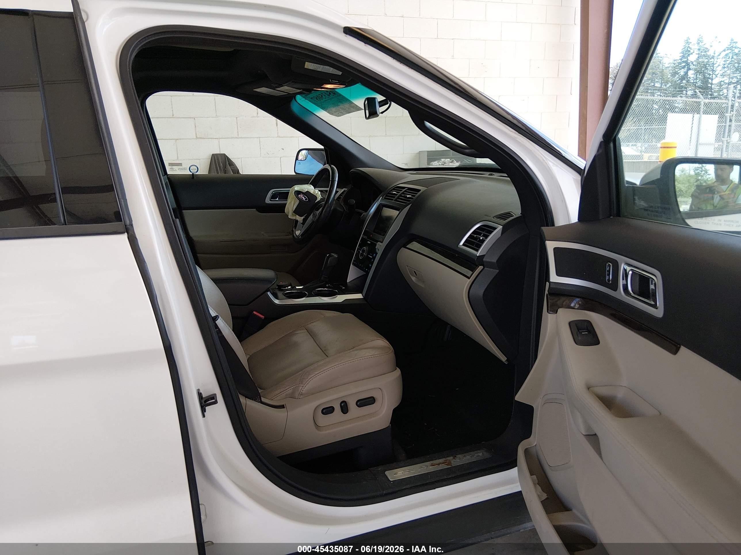 2012 Ford Explorer Limited White vin: 1FMHK8F82CGA33775