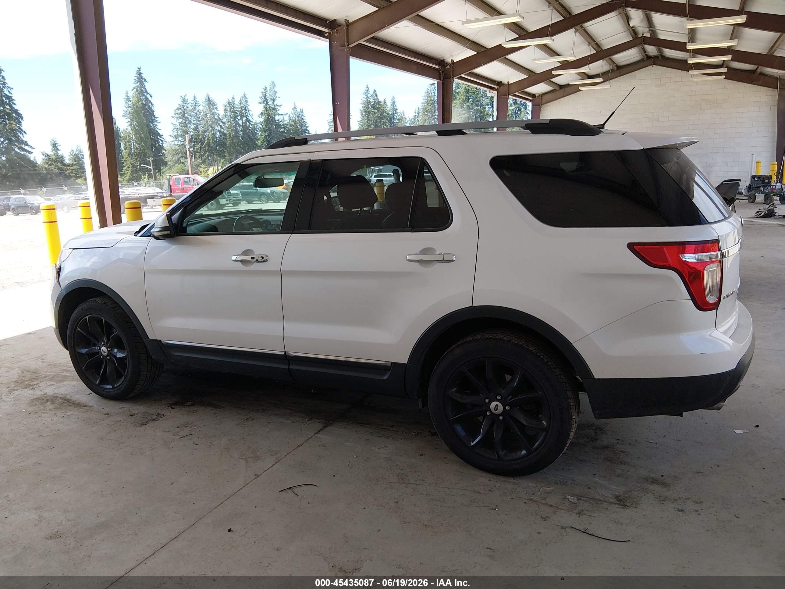 2012 Ford Explorer Limited White vin: 1FMHK8F82CGA33775