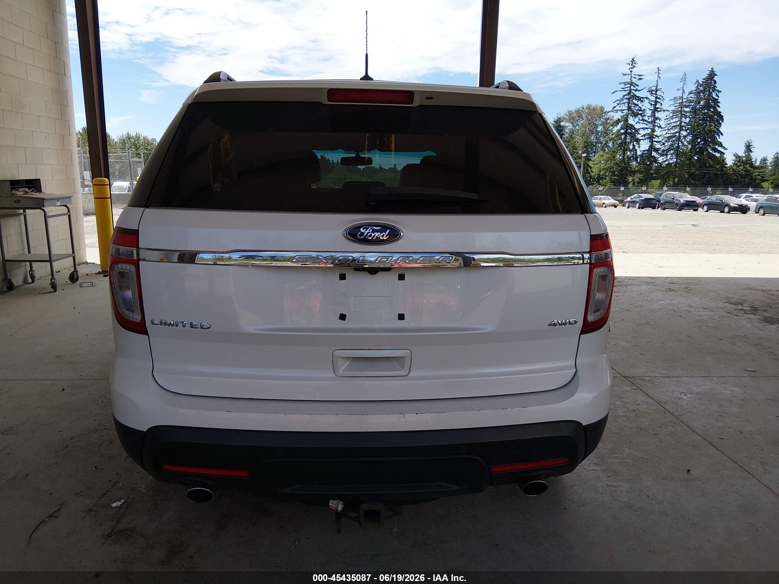2012 Ford Explorer Limited White vin: 1FMHK8F82CGA33775