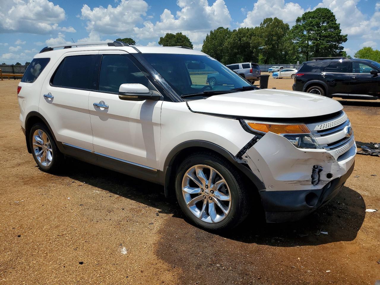 2012 Ford Explorer Limited White vin: 1FMHK8F82CGA40273