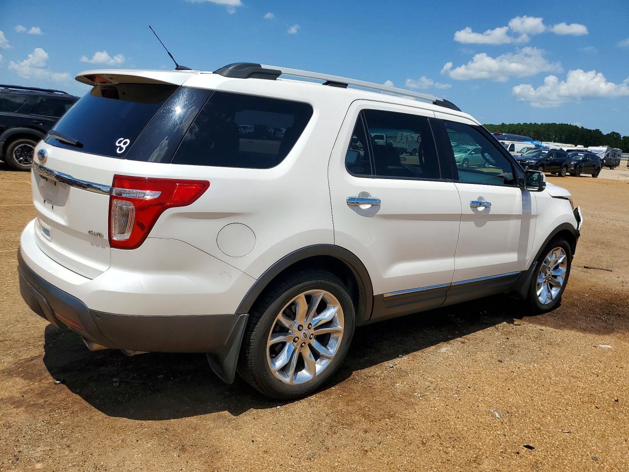 2012 Ford Explorer Limited White vin: 1FMHK8F82CGA40273