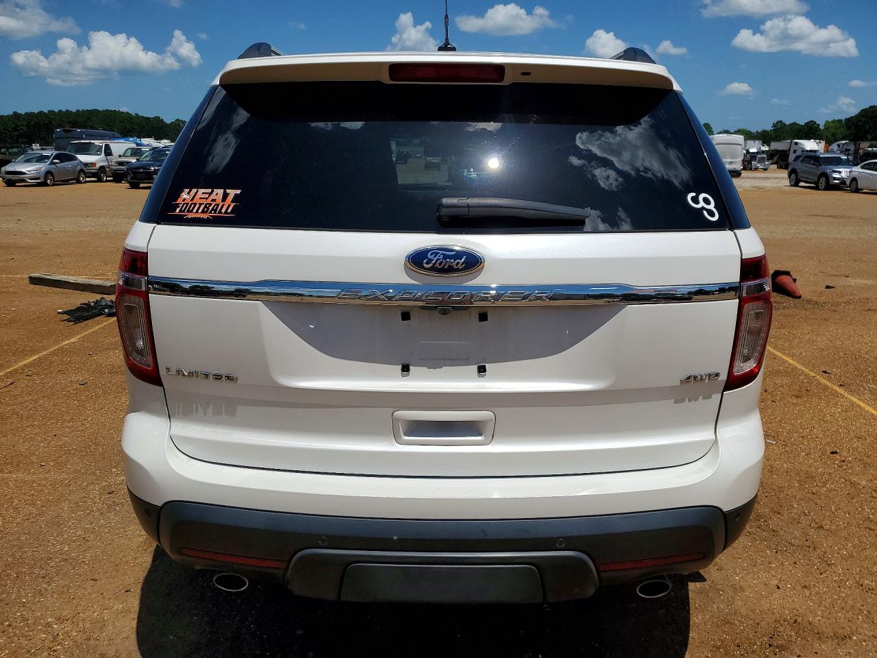 2012 Ford Explorer Limited White vin: 1FMHK8F82CGA40273