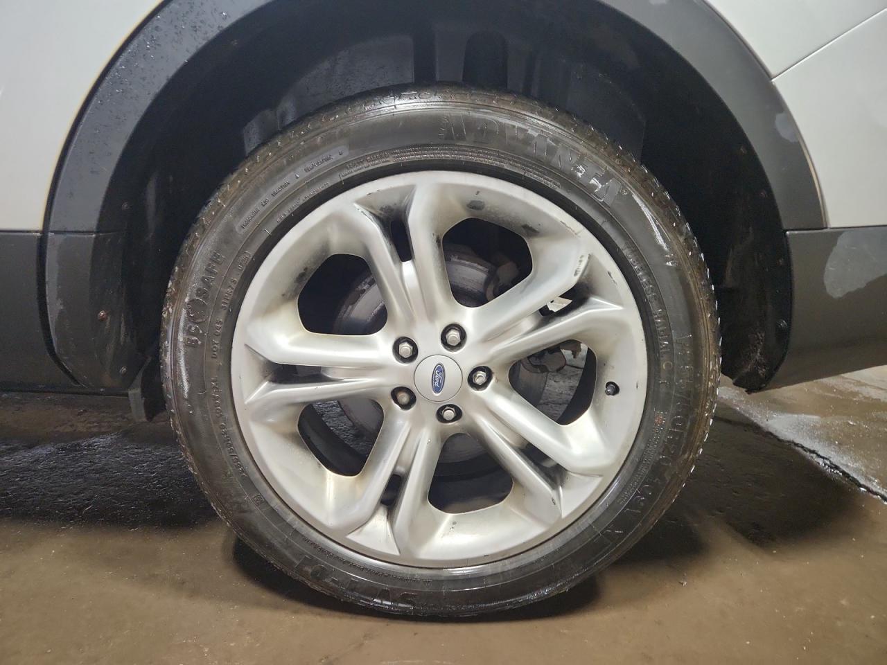 2012 Ford Explorer Limited Gray vin: 1FMHK8F82CGA57820 Damage: Left Rear Wheel, Curb Rash, 4 To 5 Inches