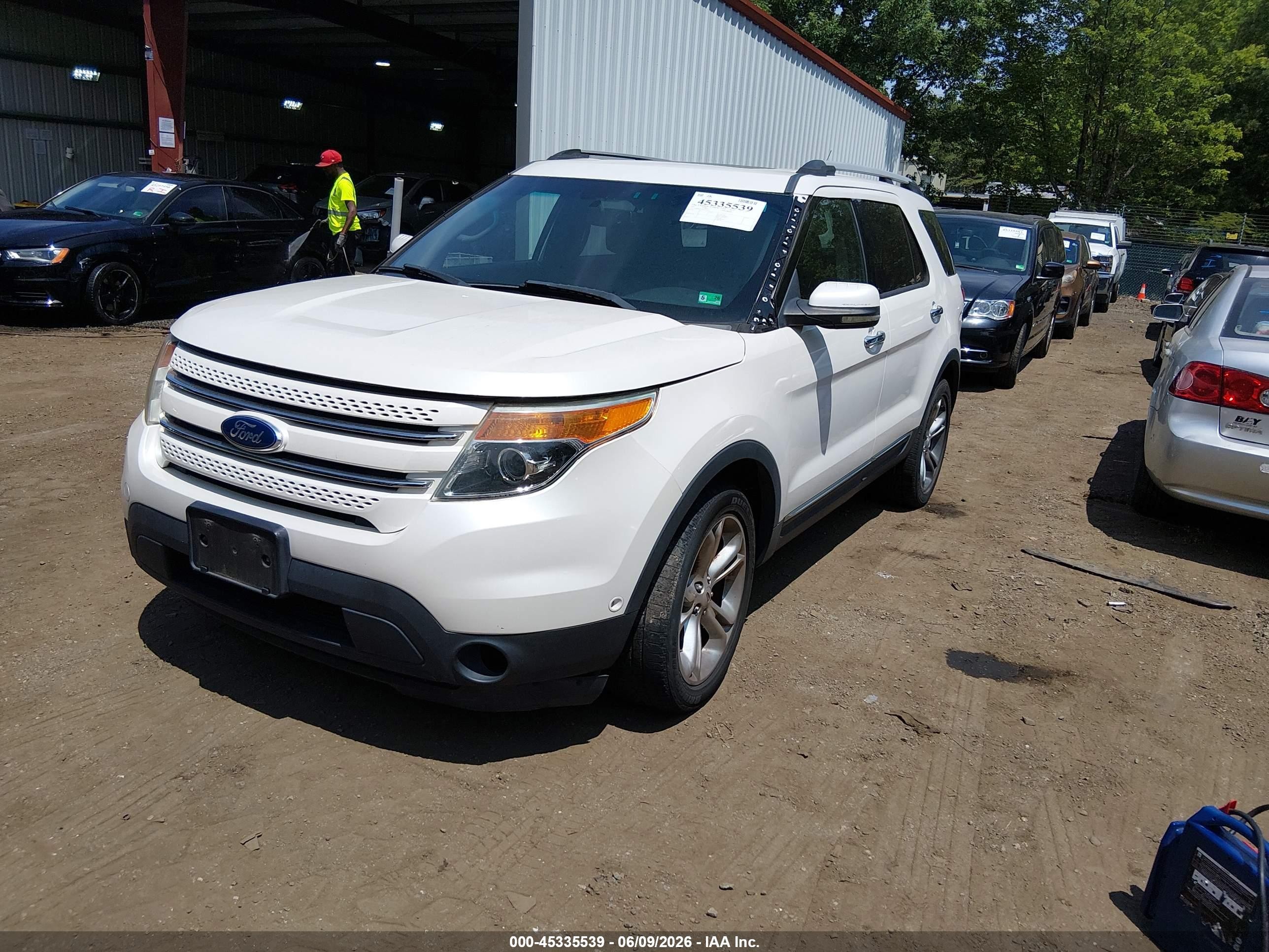 2012 Ford Explorer Limited White vin: 1FMHK8F82CGA80367