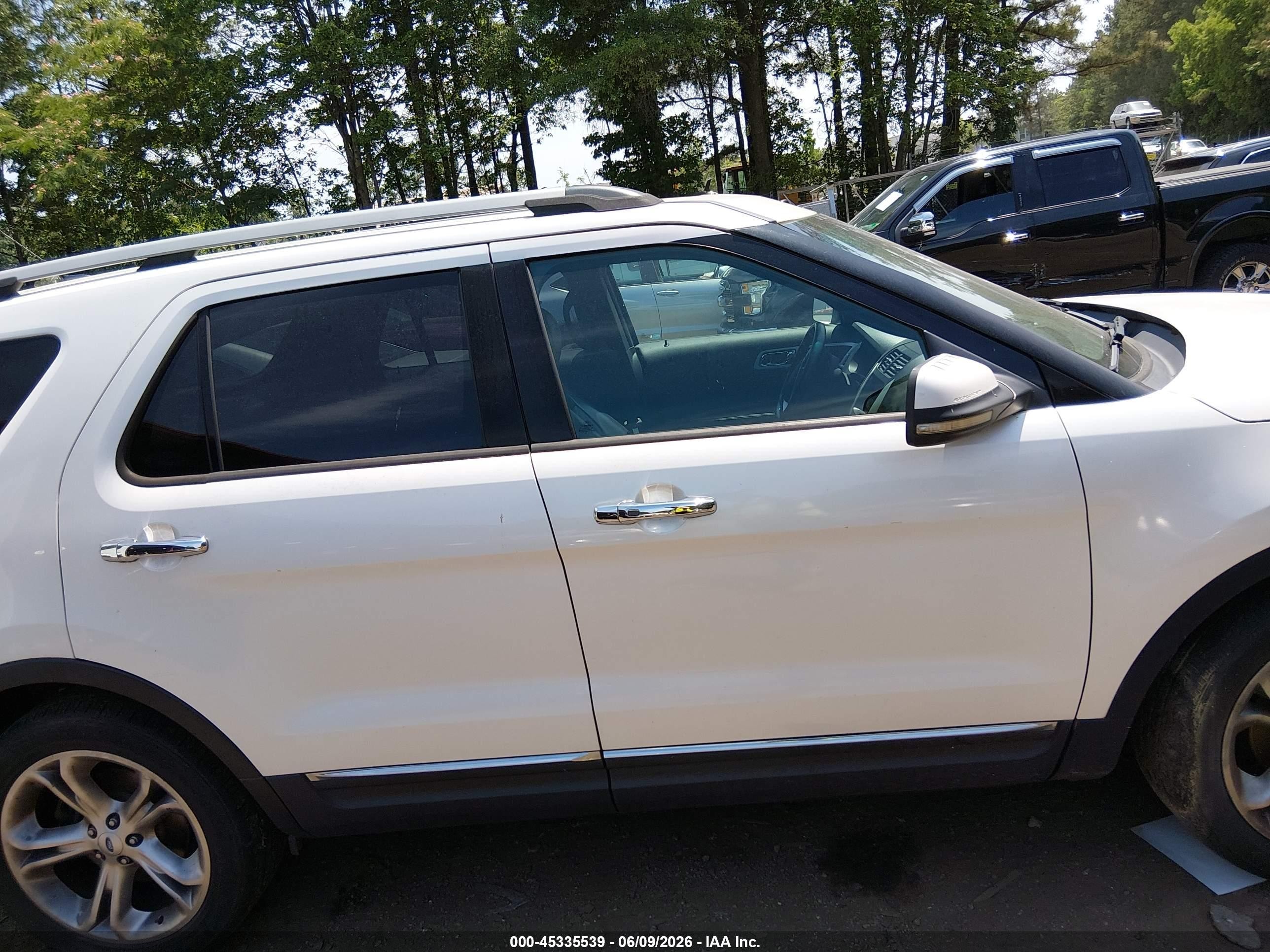 2012 Ford Explorer Limited White vin: 1FMHK8F82CGA80367