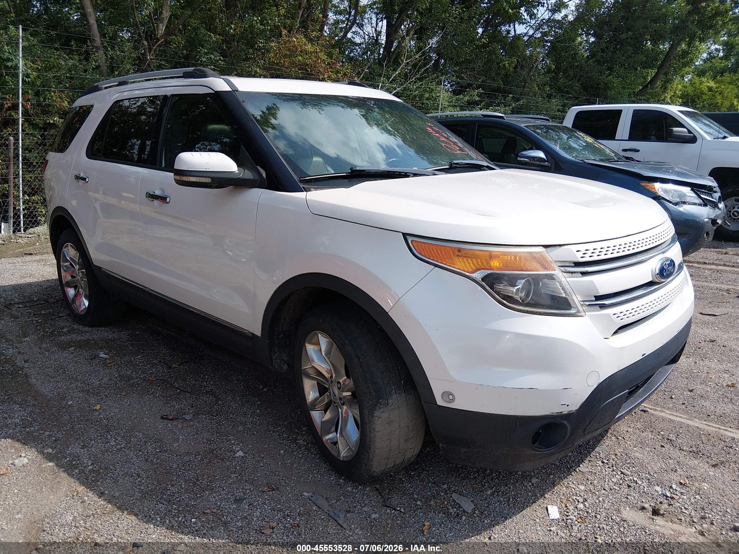 2012 Ford Explorer Limited White vin: 1FMHK8F82CGA81034