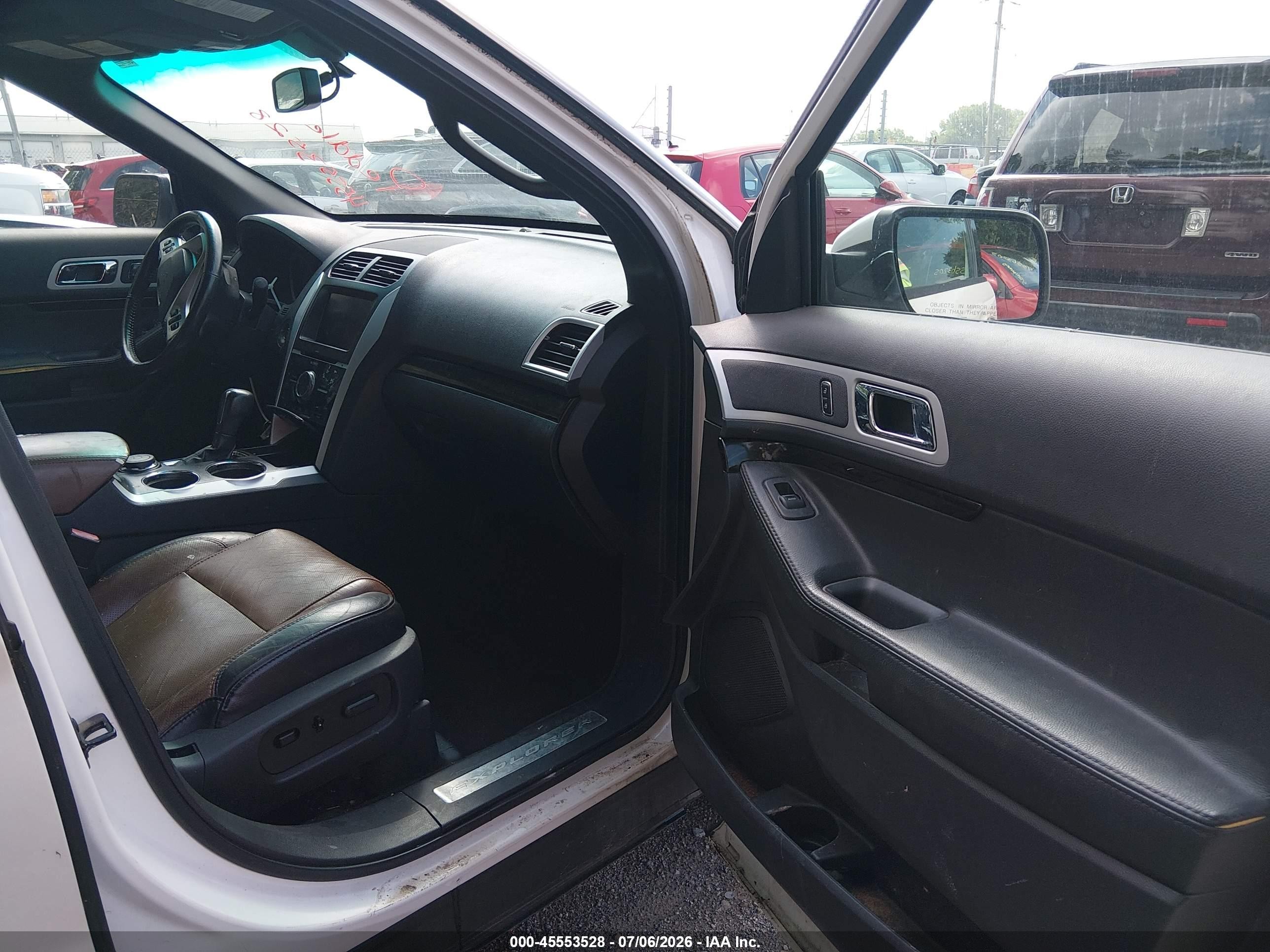 2012 Ford Explorer Limited White vin: 1FMHK8F82CGA81034
