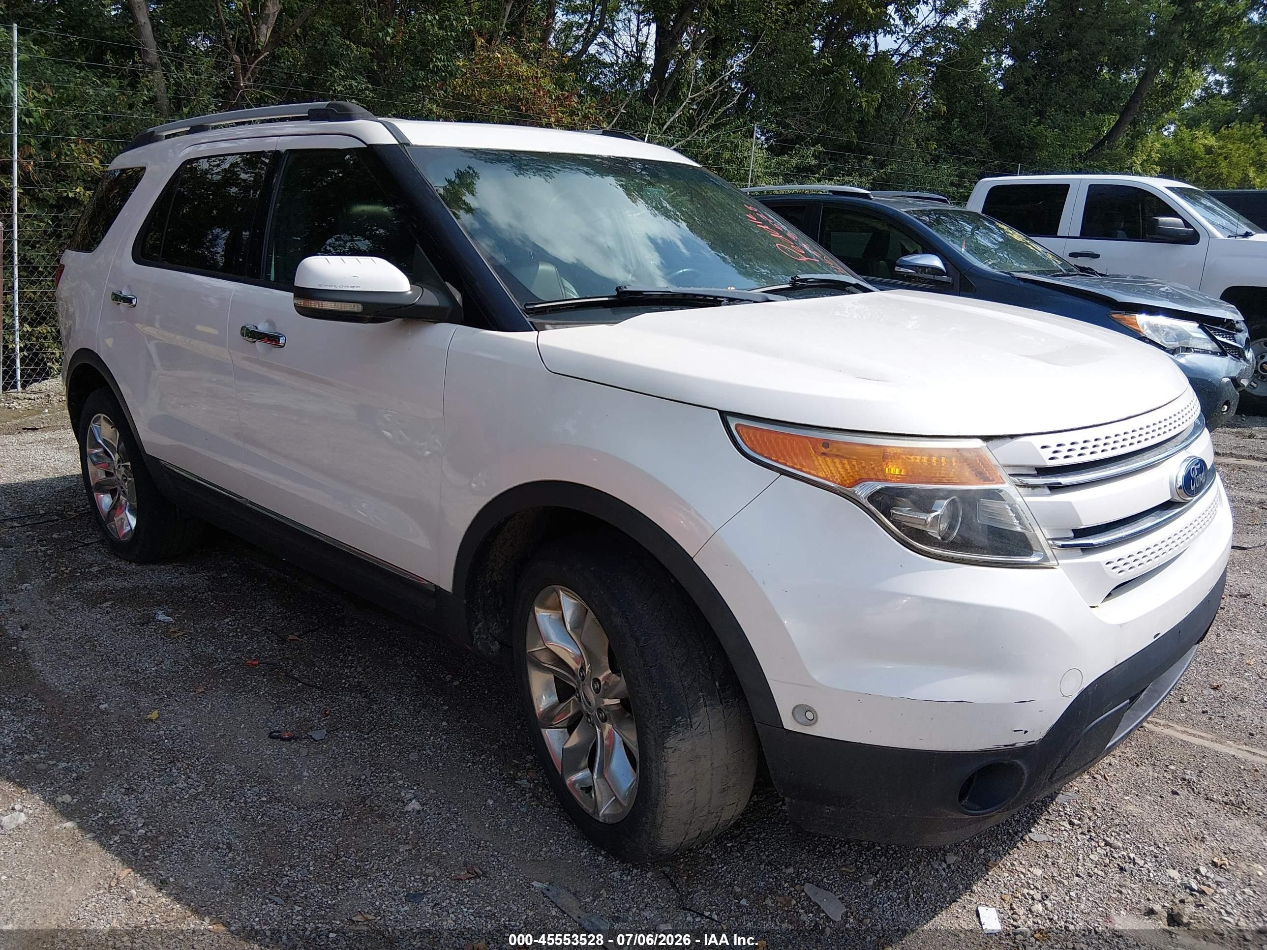 2012 Ford Explorer Limited White vin: 1FMHK8F82CGA81034