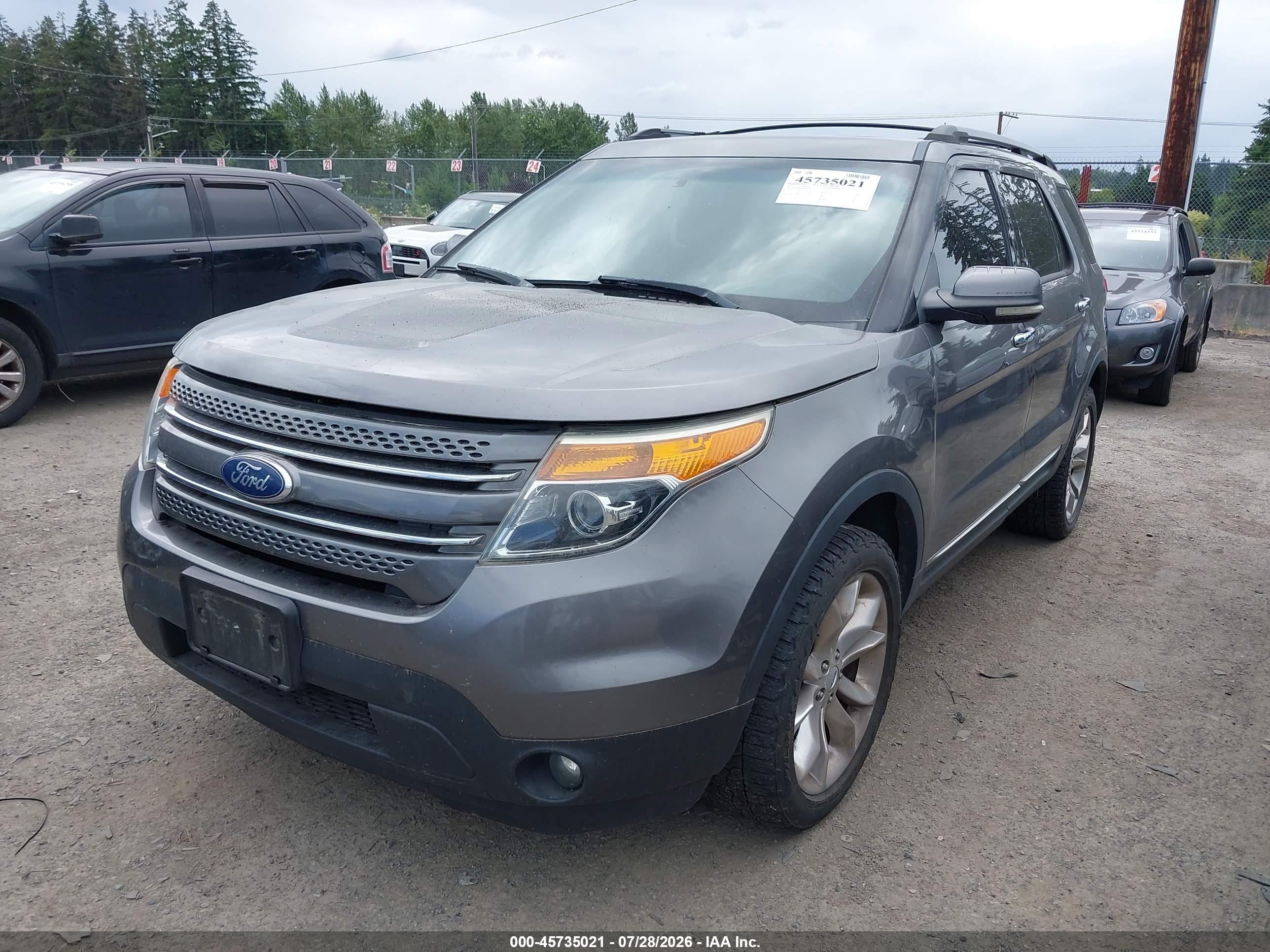 2012 Ford Explorer Limited Gray vin: 1FMHK8F82CGA95497