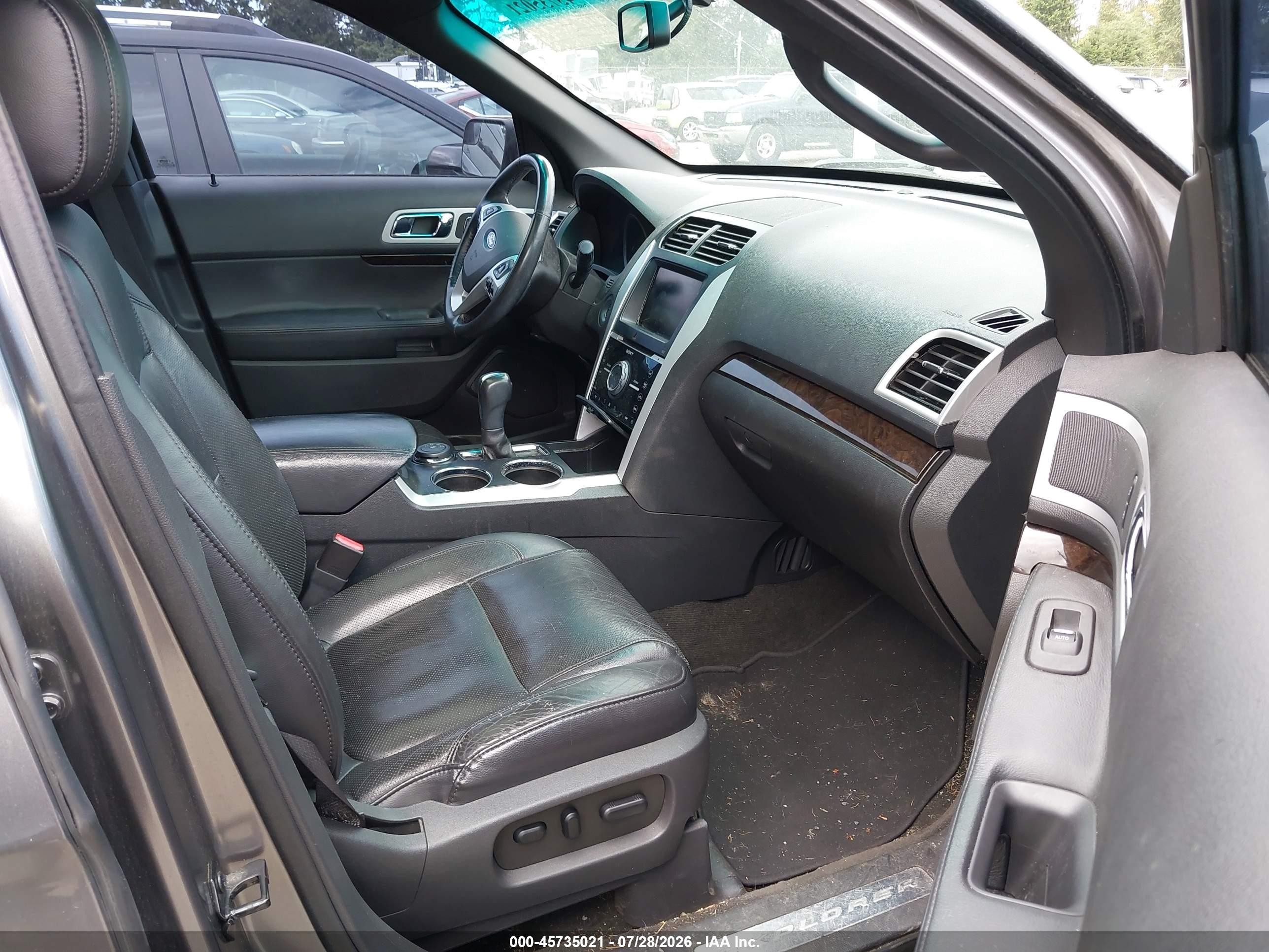 2012 Ford Explorer Limited Gray vin: 1FMHK8F82CGA95497