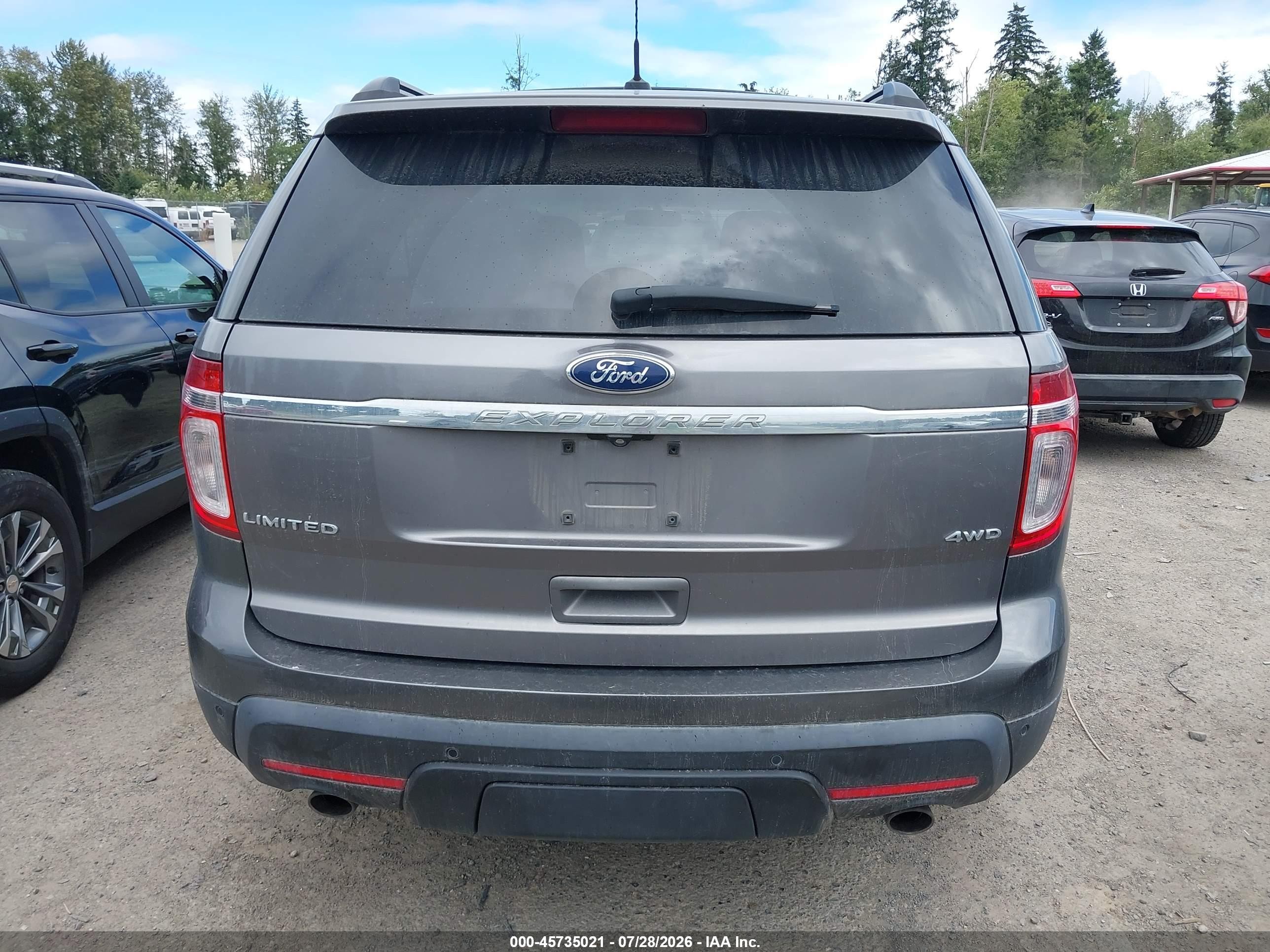 2012 Ford Explorer Limited Gray vin: 1FMHK8F82CGA95497