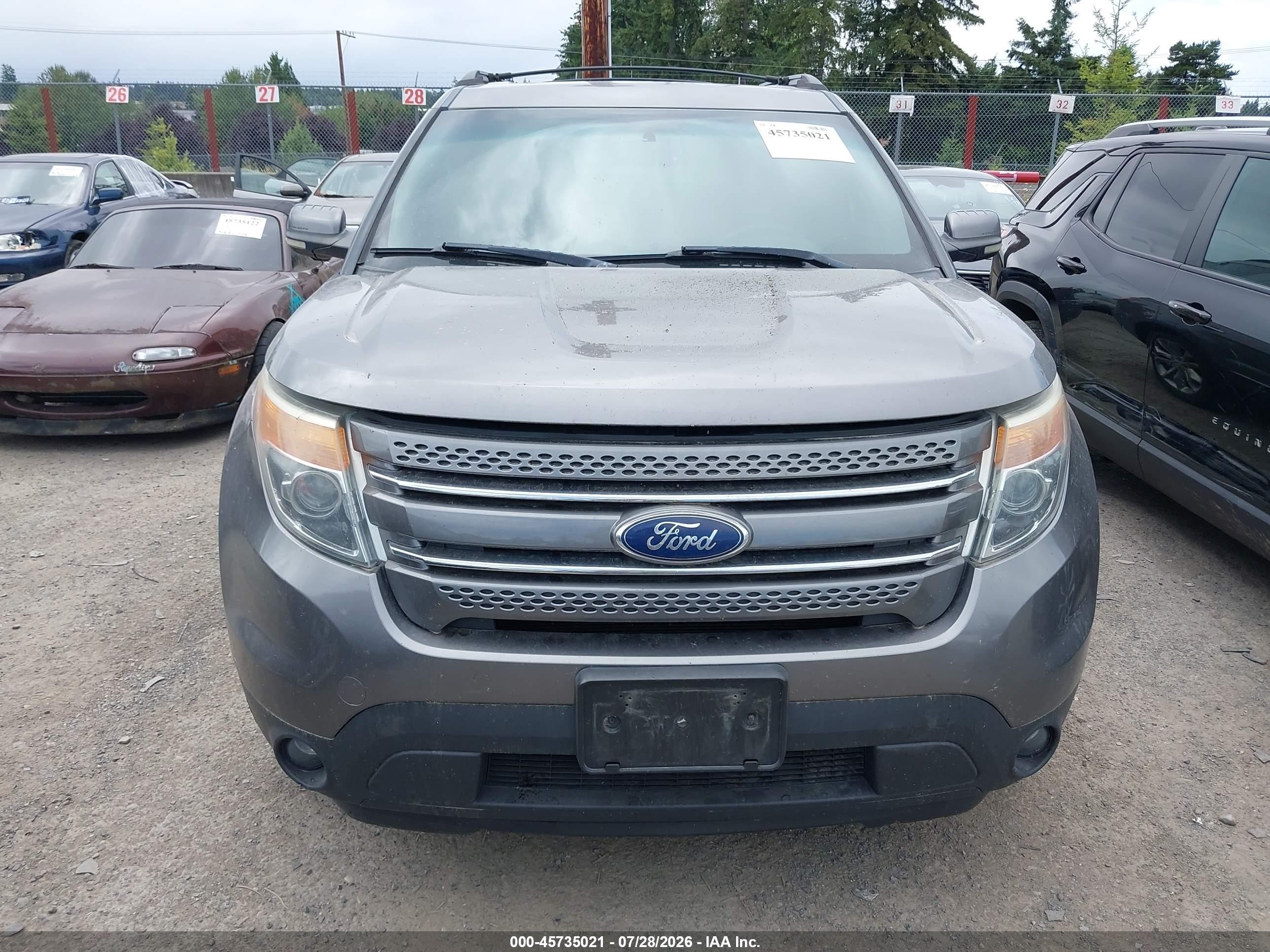 2012 Ford Explorer Limited Gray vin: 1FMHK8F82CGA95497