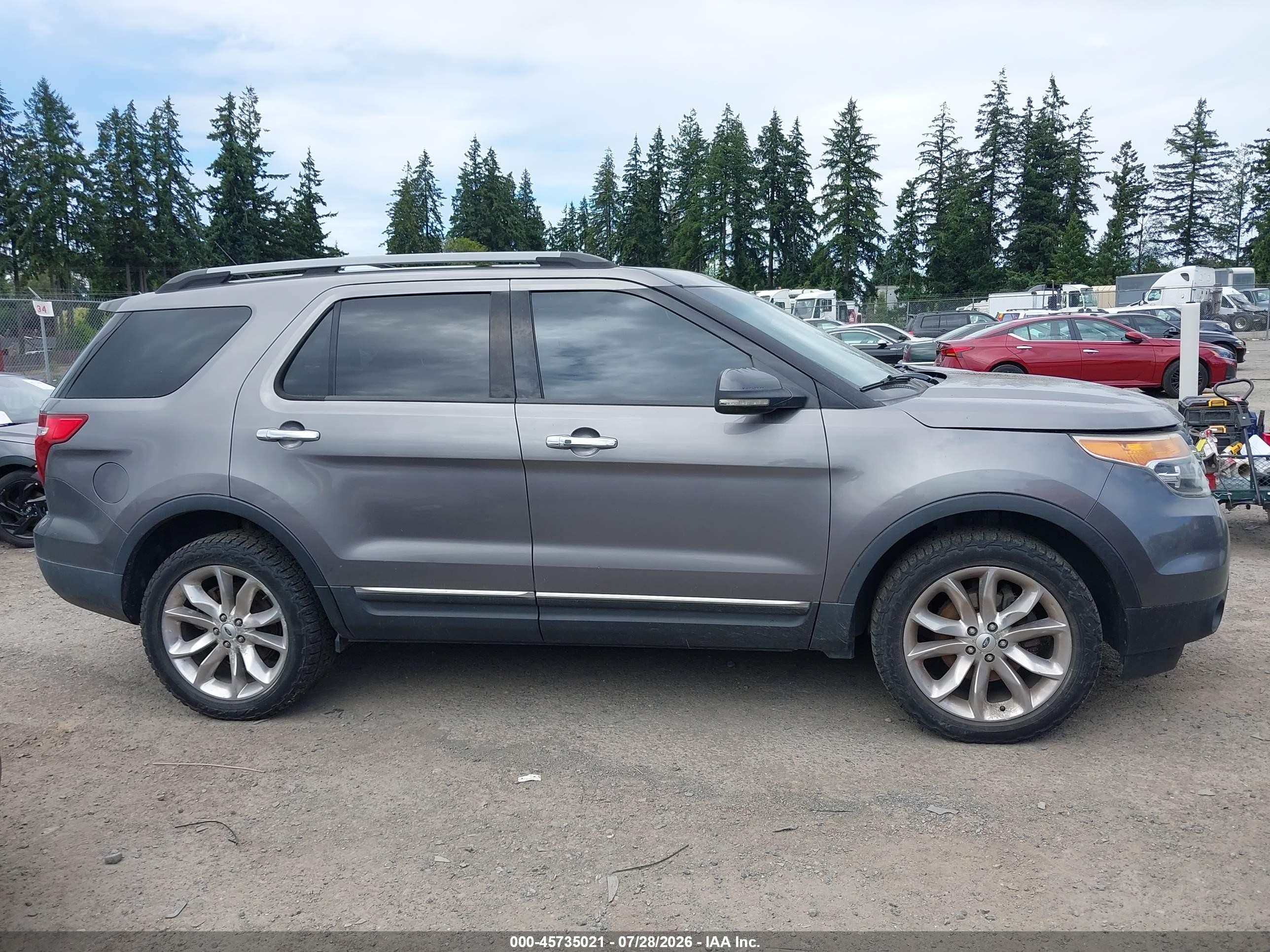 2012 Ford Explorer Limited Gray vin: 1FMHK8F82CGA95497