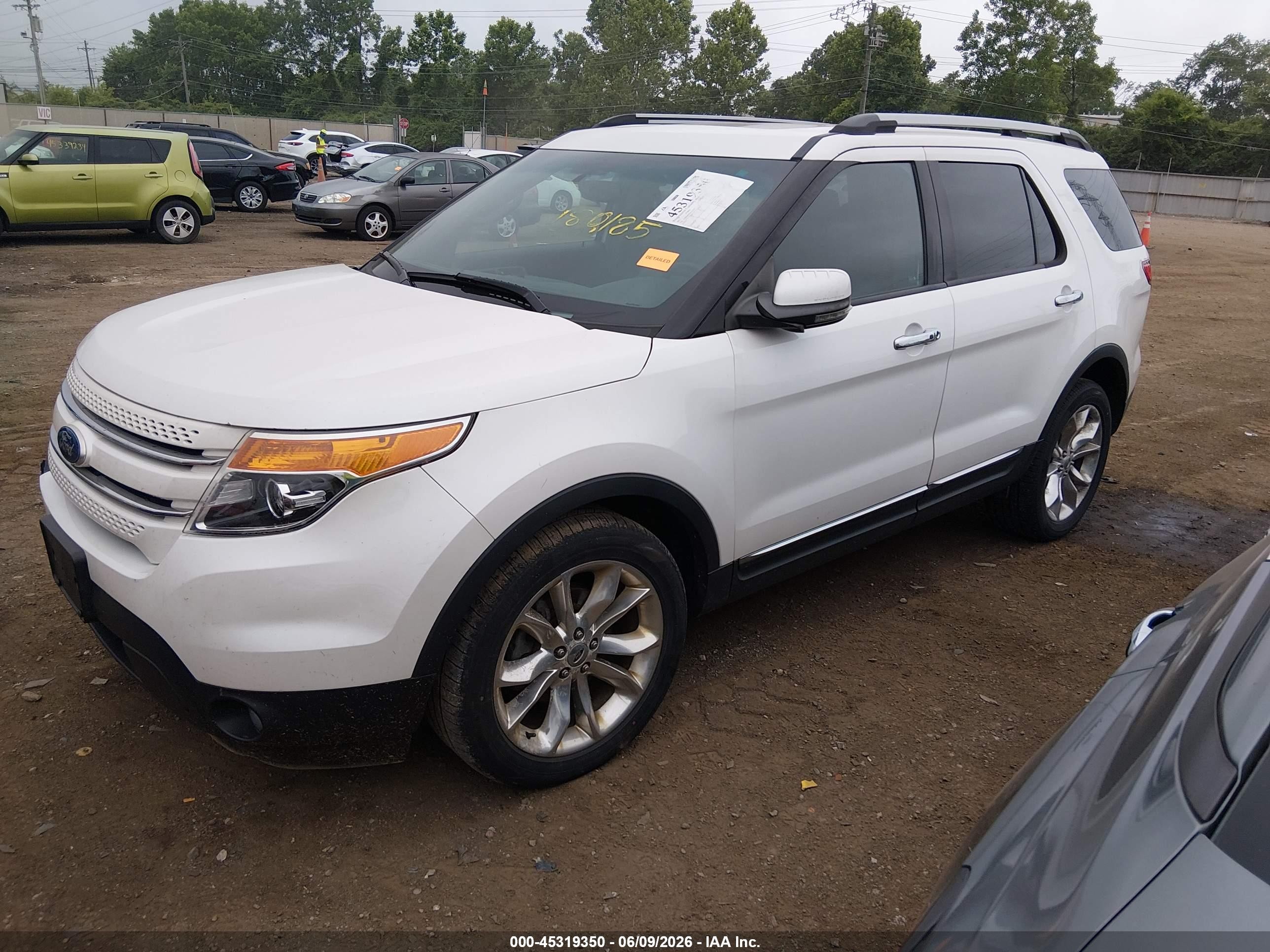 2011 Ford Explorer Limited White vin: 1FMHK8F83BGA15025