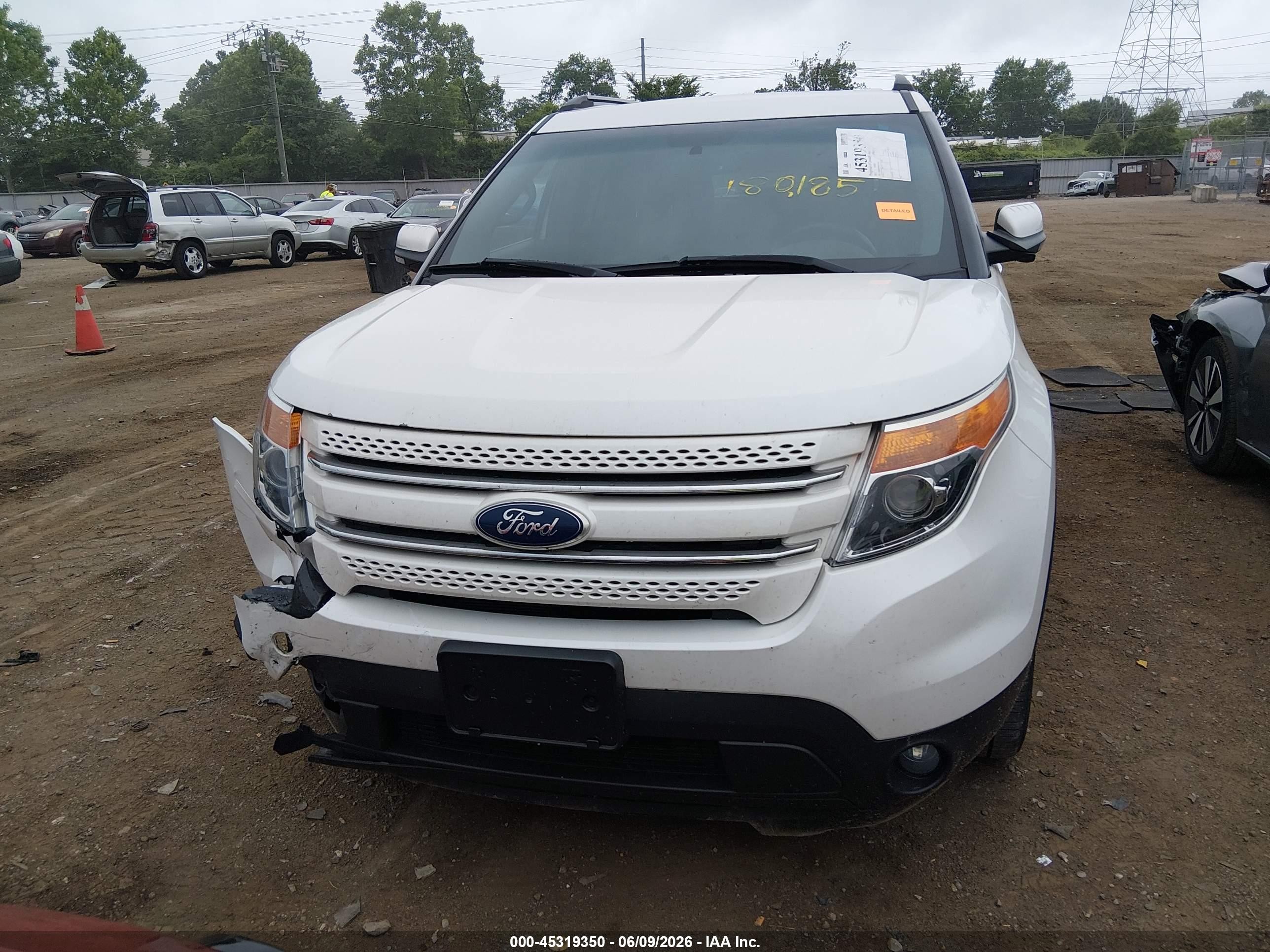 2011 Ford Explorer Limited White vin: 1FMHK8F83BGA15025