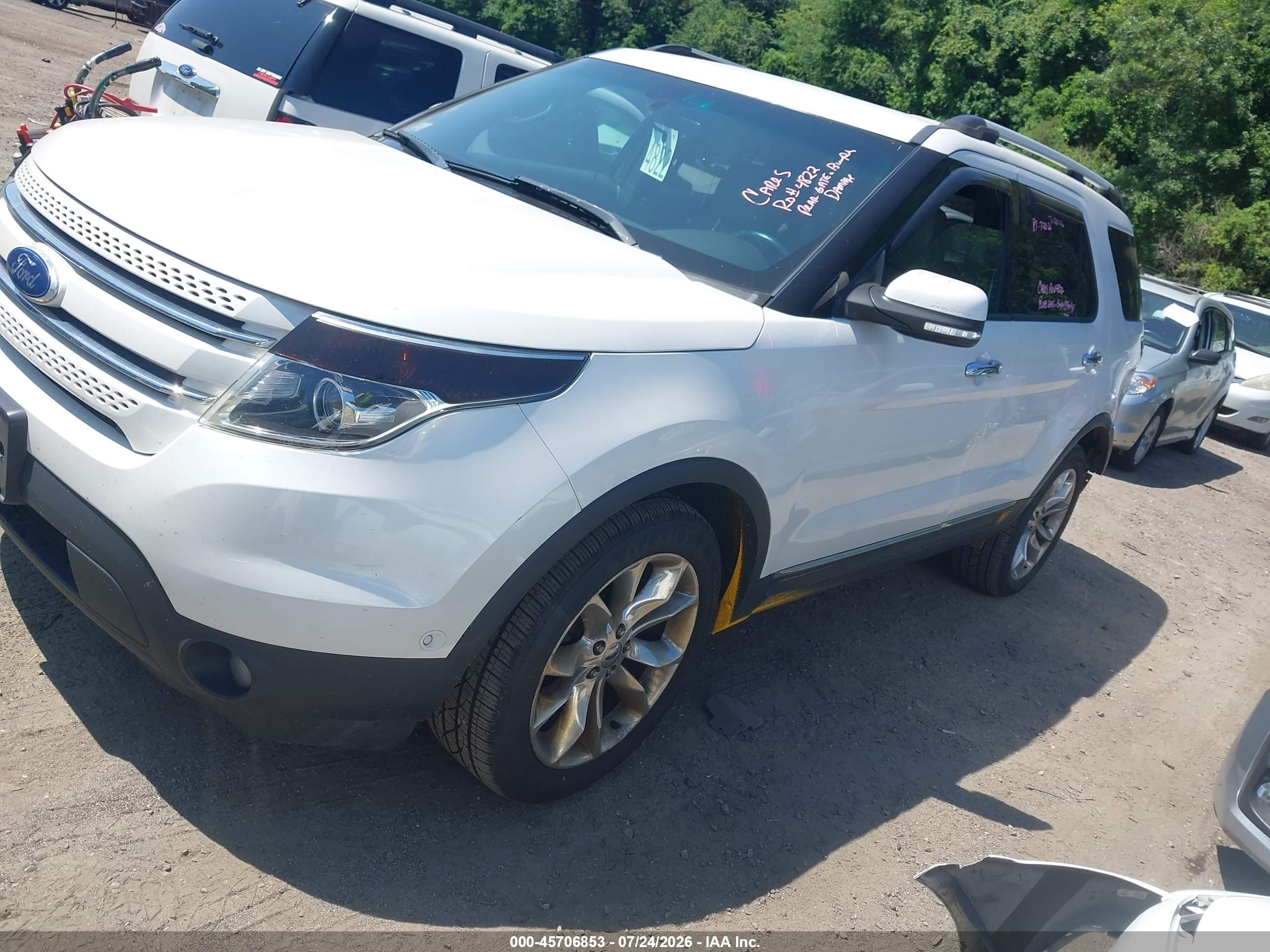 2011 Ford Explorer Limited Белый vin: 1FMHK8F83BGA29152