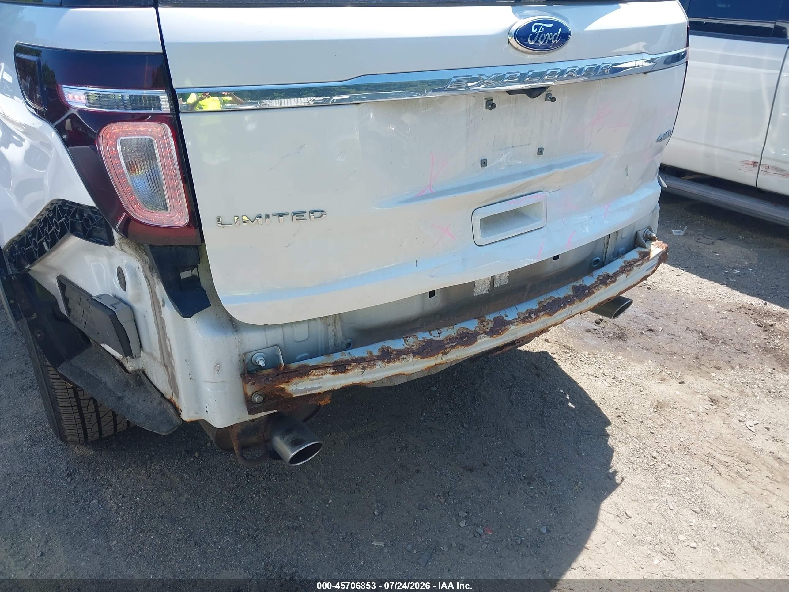 2011 Ford Explorer Limited Белый vin: 1FMHK8F83BGA29152