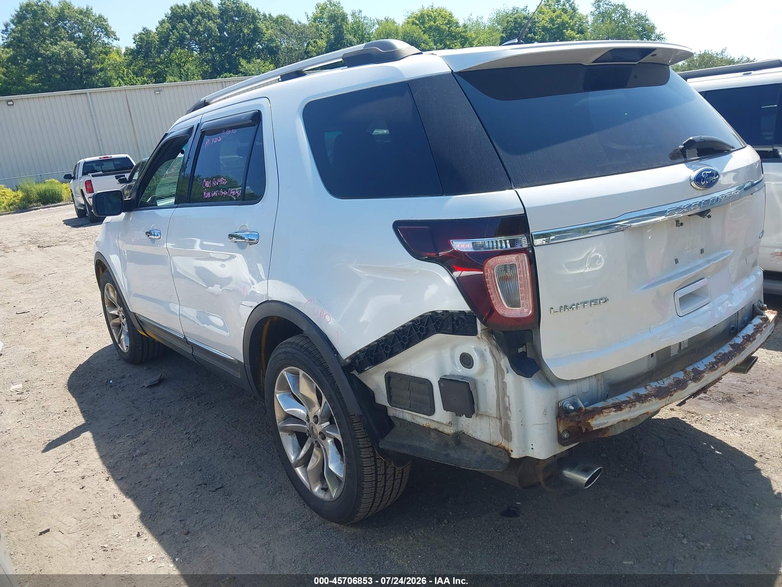 2011 Ford Explorer Limited Белый vin: 1FMHK8F83BGA29152