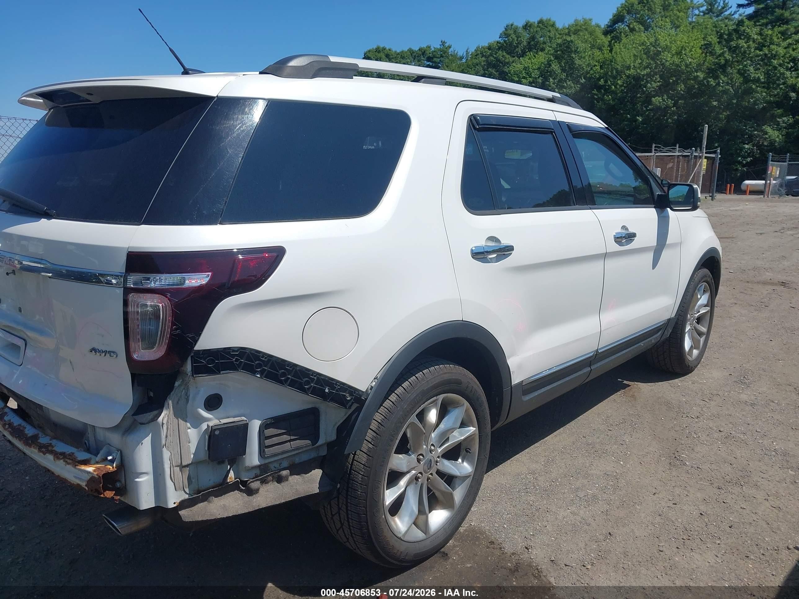 2011 Ford Explorer Limited Белый vin: 1FMHK8F83BGA29152