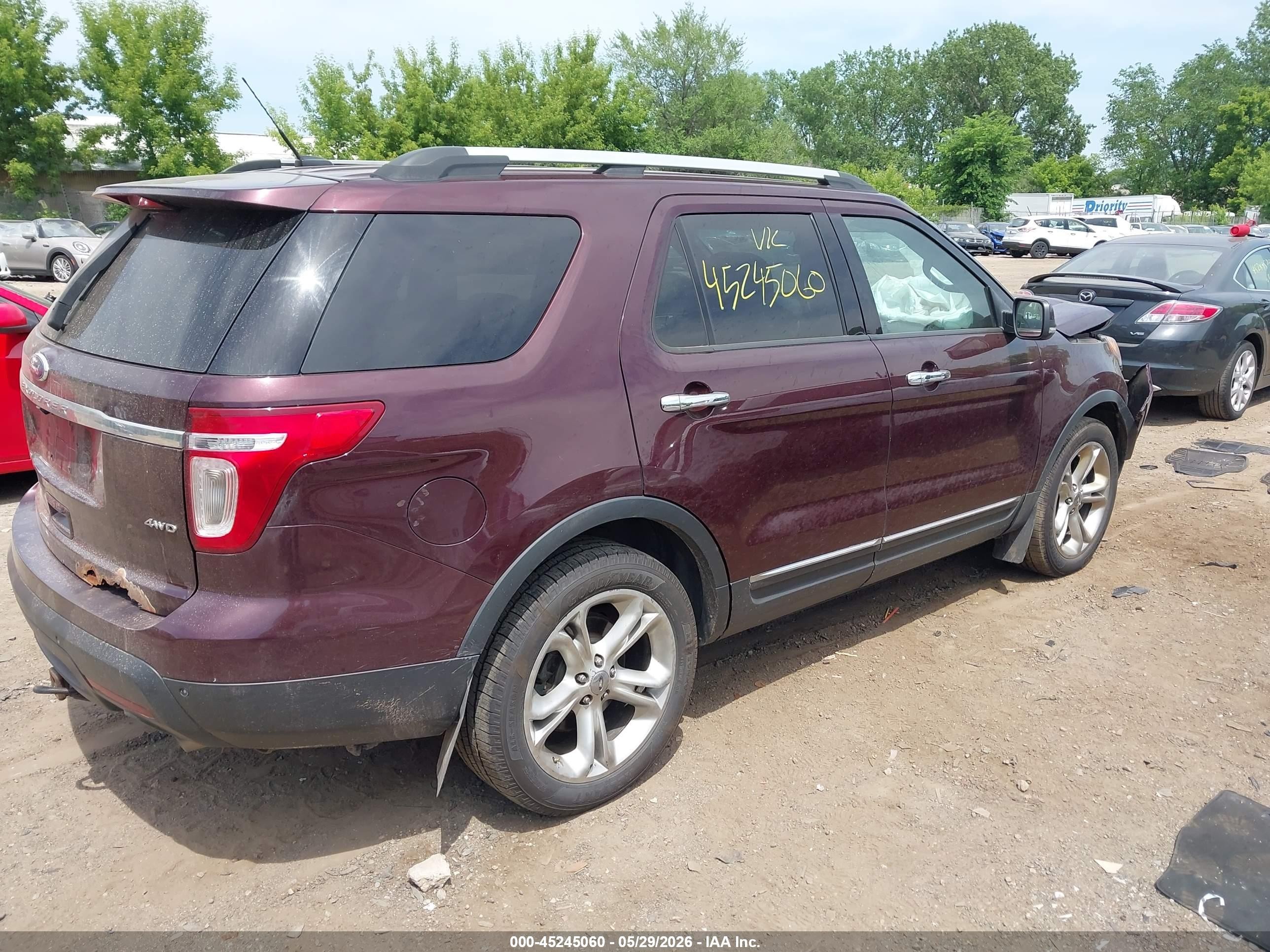 2011 Ford Explorer Limited Brown vin: 1FMHK8F83BGA65441
