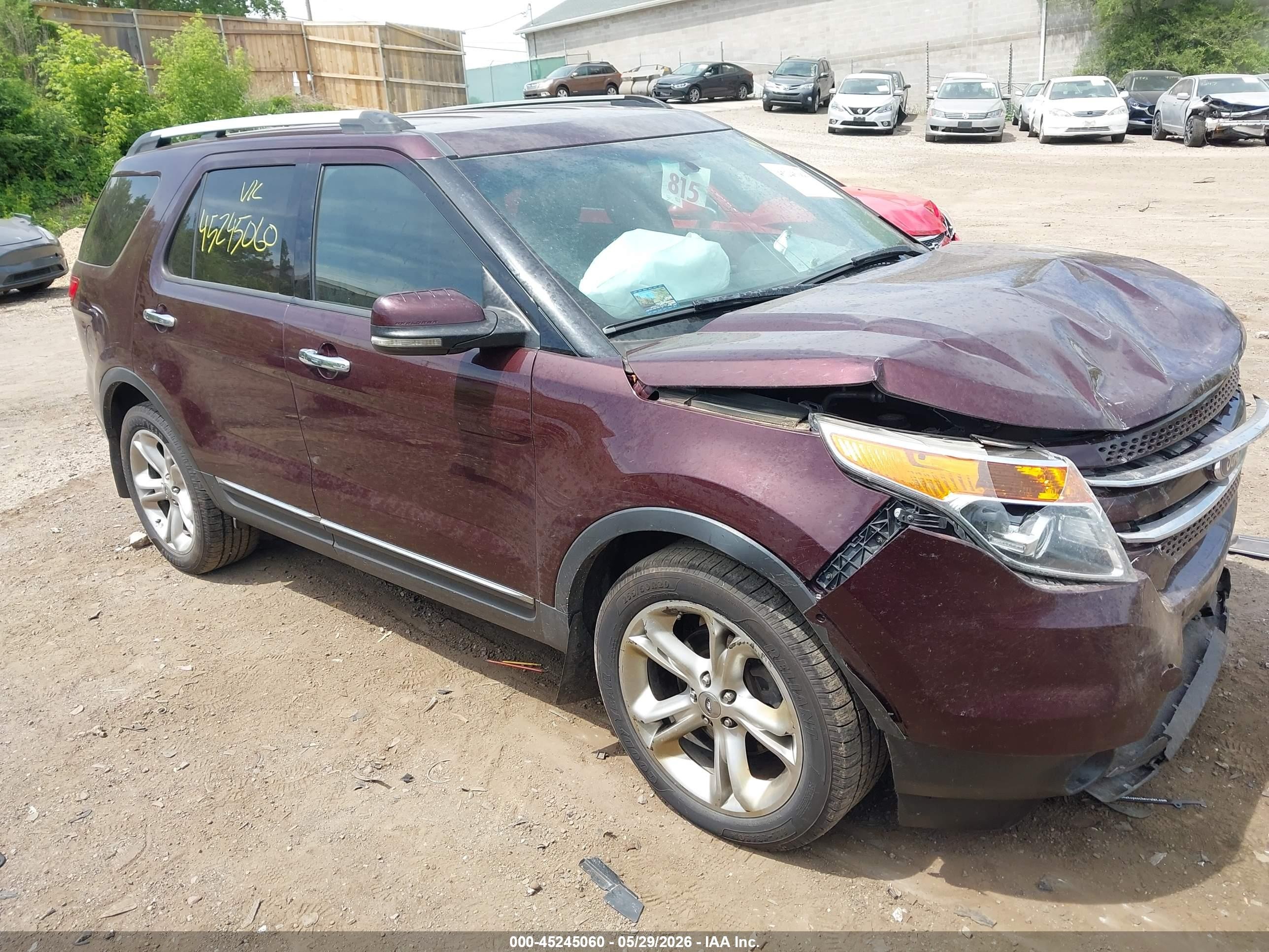 2011 Ford Explorer Limited Brown vin: 1FMHK8F83BGA65441