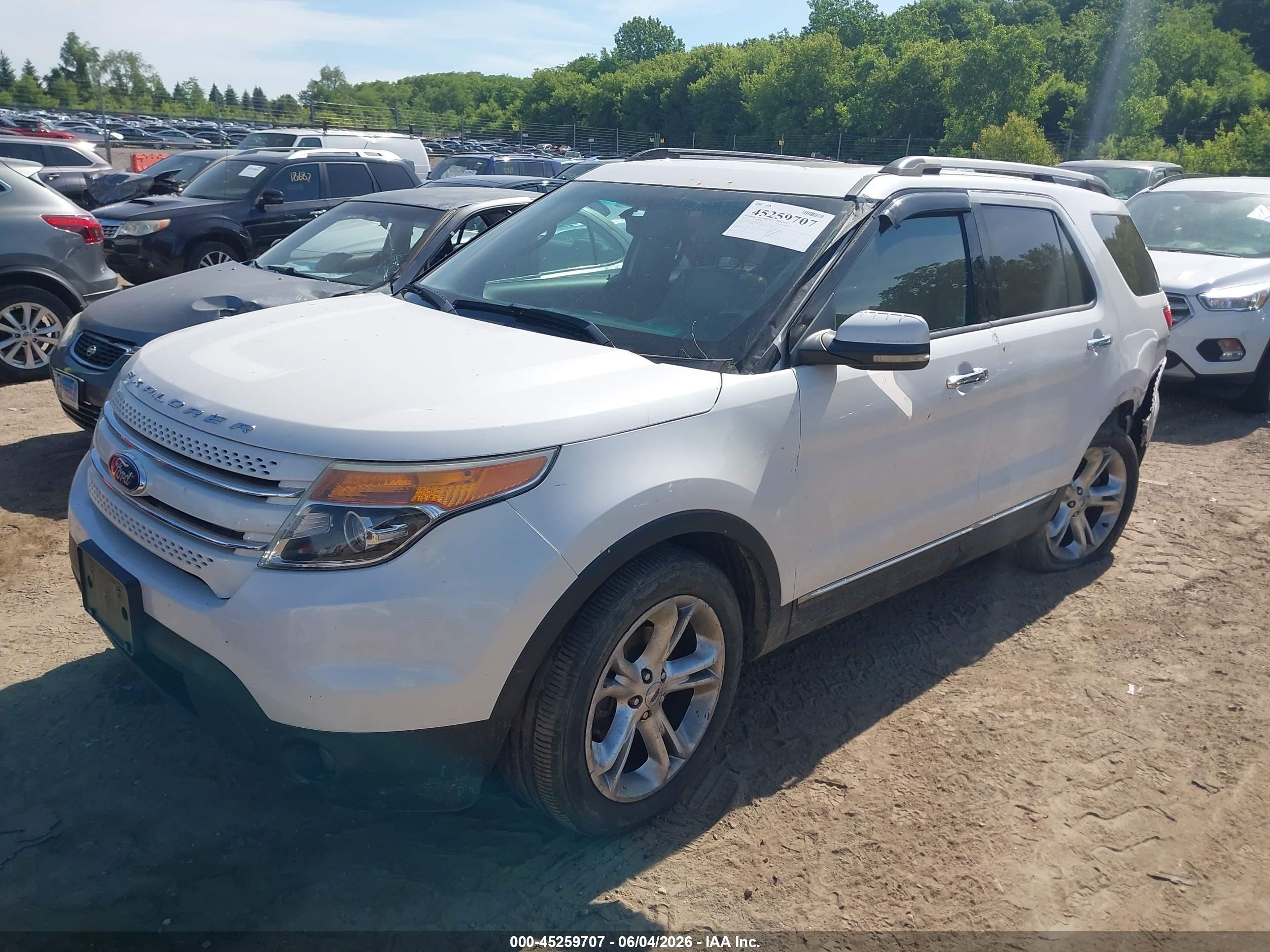 2011 Ford Explorer Limited White vin: 1FMHK8F83BGA91537