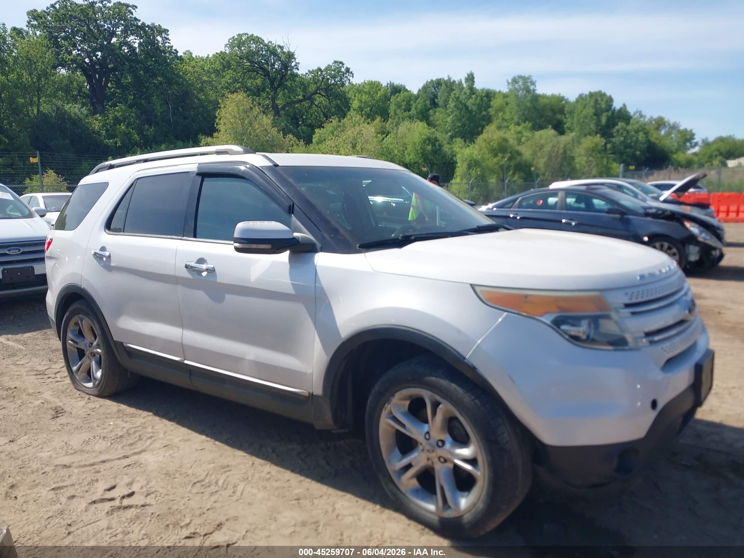 2011 Ford Explorer Limited White vin: 1FMHK8F83BGA91537