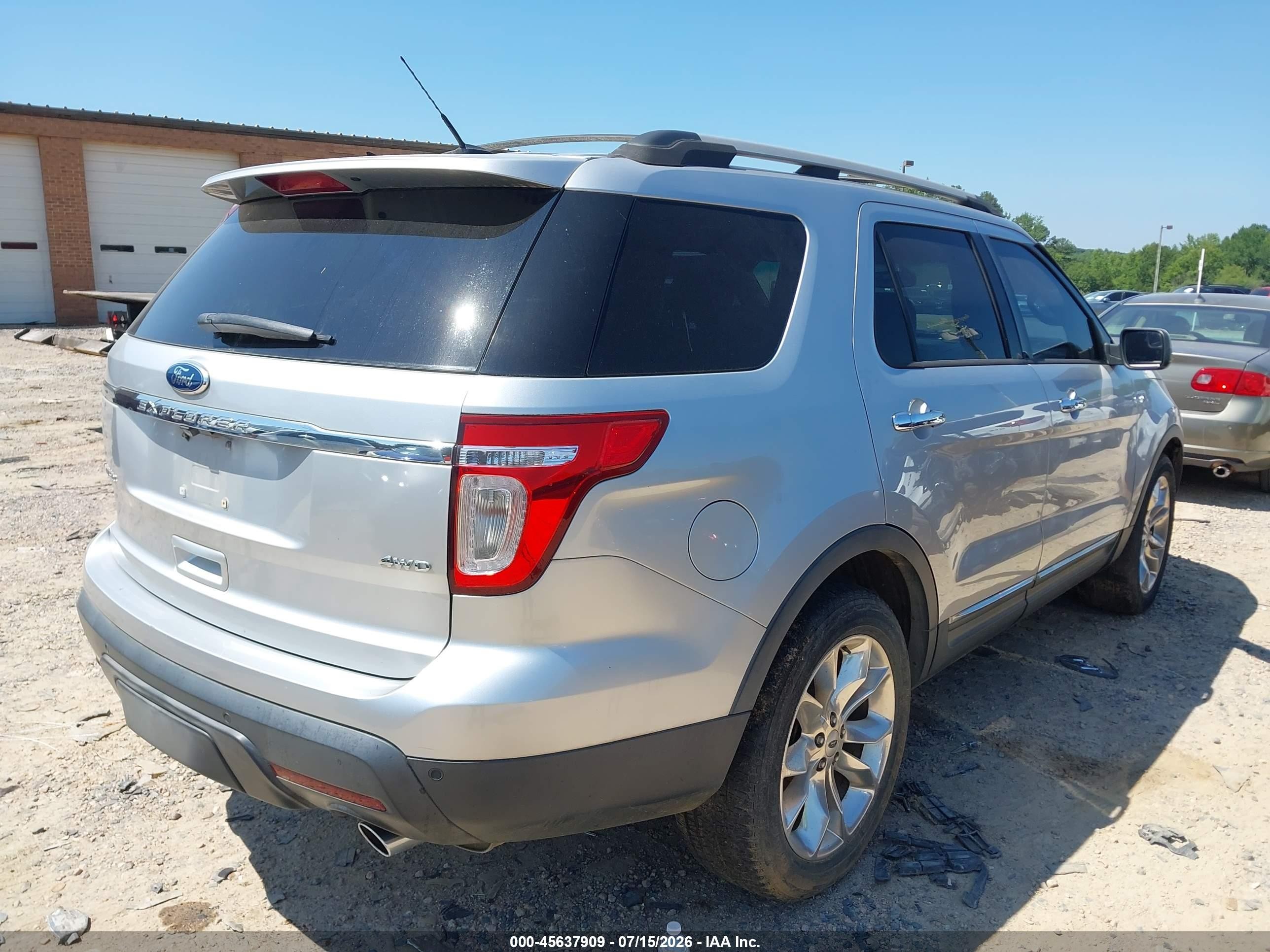 2012 Ford Explorer Limited Silver vin: 1FMHK8F83CGA16354