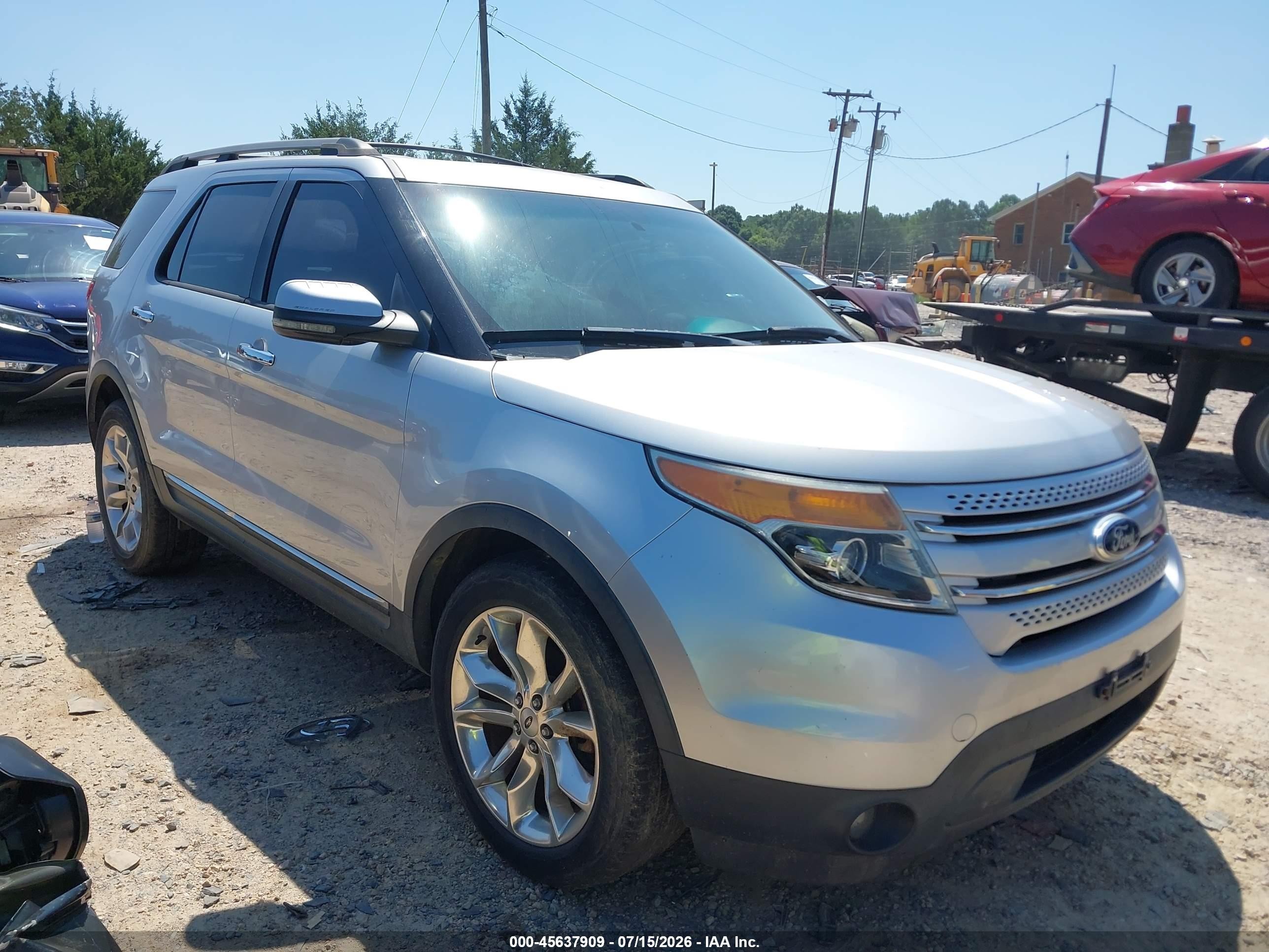 2012 Ford Explorer Limited Серебряный vin: 1FMHK8F83CGA16354