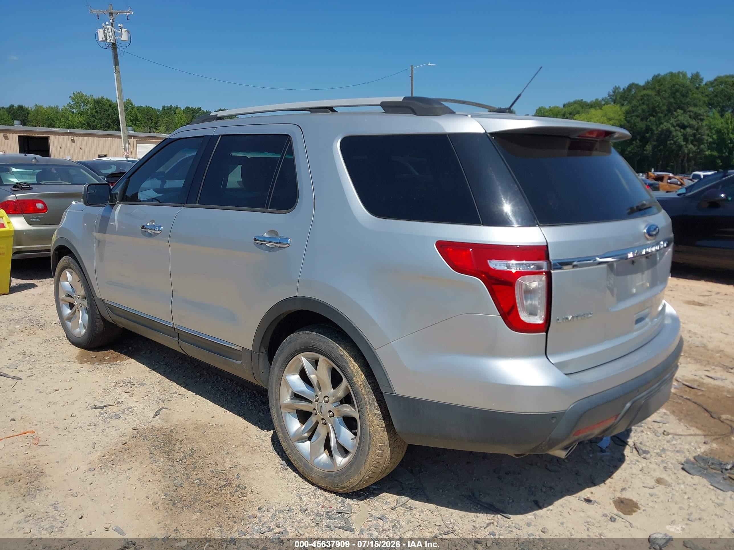 2012 Ford Explorer Limited Silver vin: 1FMHK8F83CGA16354