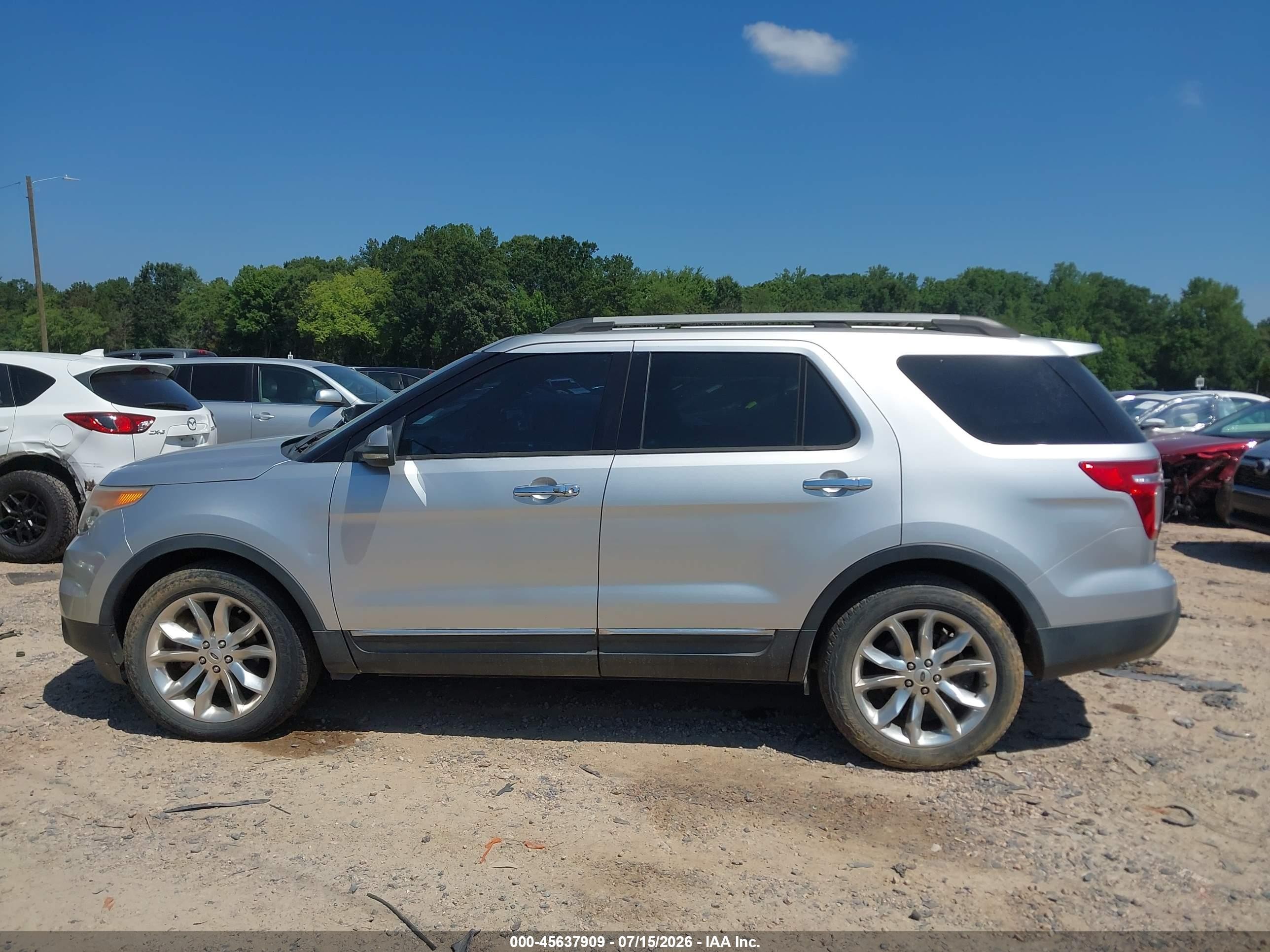 2012 Ford Explorer Limited Silver vin: 1FMHK8F83CGA16354