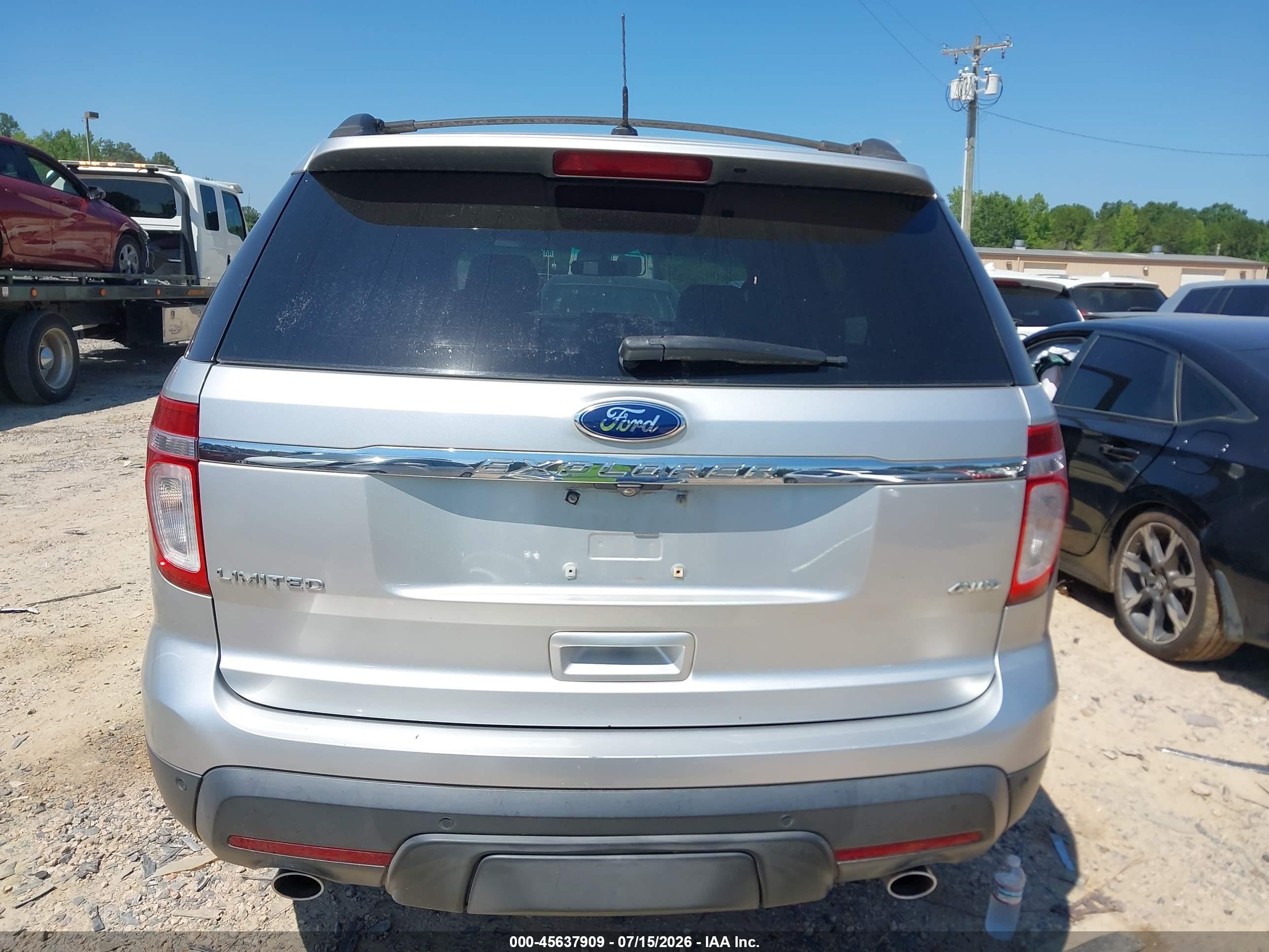 2012 Ford Explorer Limited Silver vin: 1FMHK8F83CGA16354