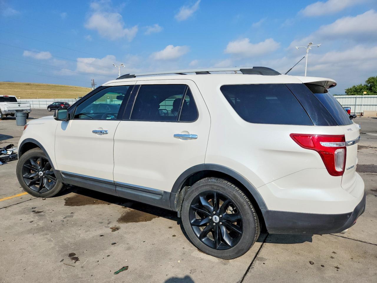 2012 Ford Explorer Limited White vin: 1FMHK8F83CGA35518