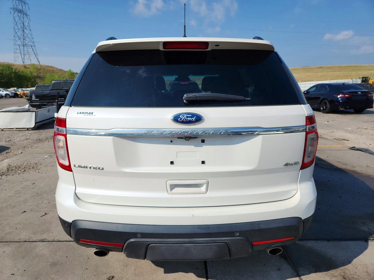 2012 Ford Explorer Limited White vin: 1FMHK8F83CGA35518