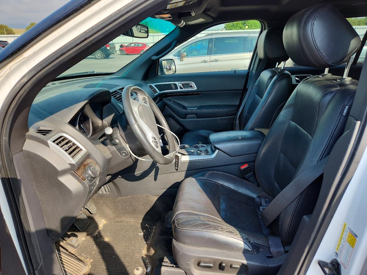 2012 Ford Explorer Limited White vin: 1FMHK8F83CGA35518