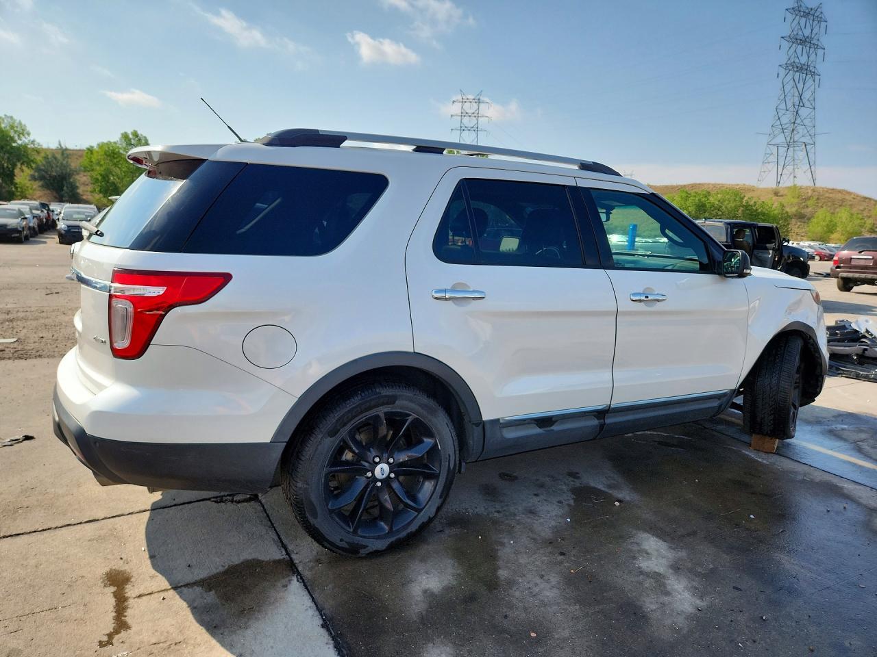 2012 Ford Explorer Limited White vin: 1FMHK8F83CGA35518