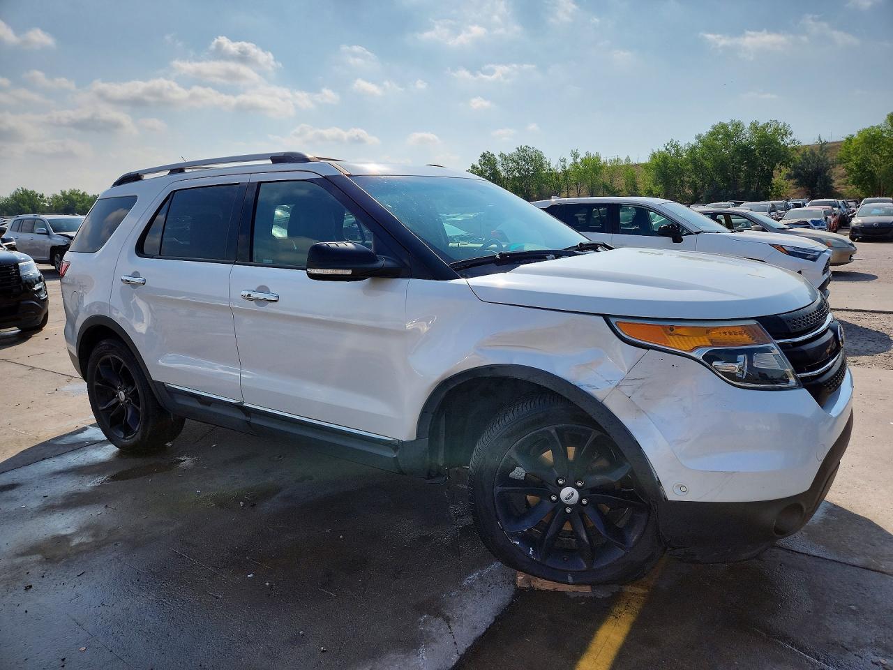 2012 Ford Explorer Limited White vin: 1FMHK8F83CGA35518