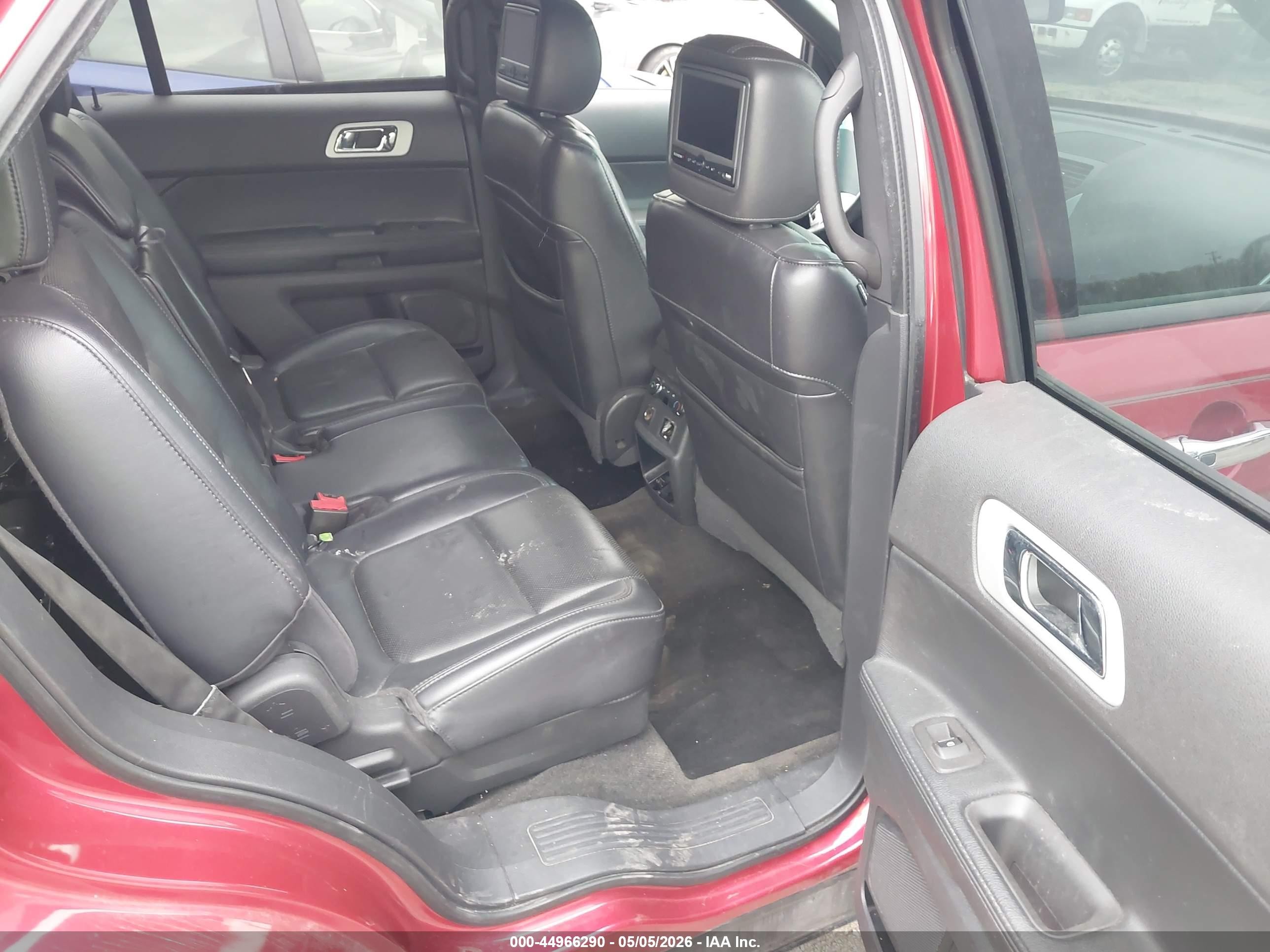 2012 Ford Explorer Limited Red vin: 1FMHK8F83CGA43506