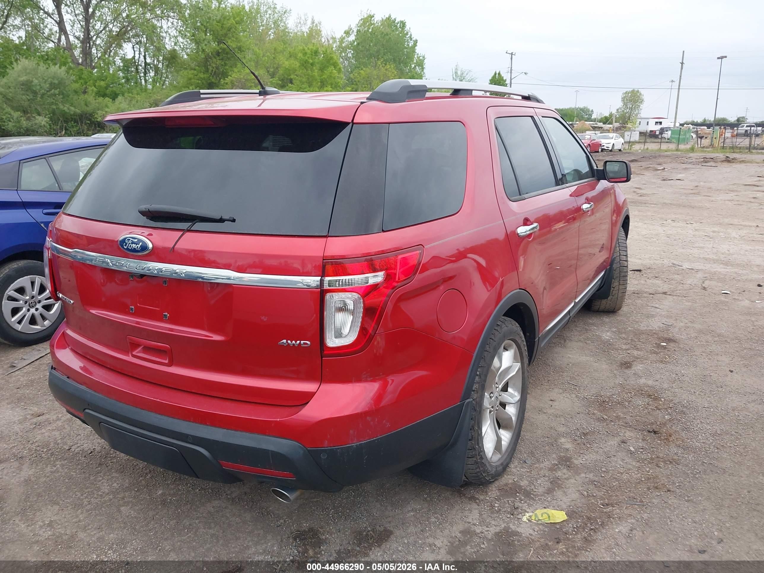 2012 Ford Explorer Limited Red vin: 1FMHK8F83CGA43506