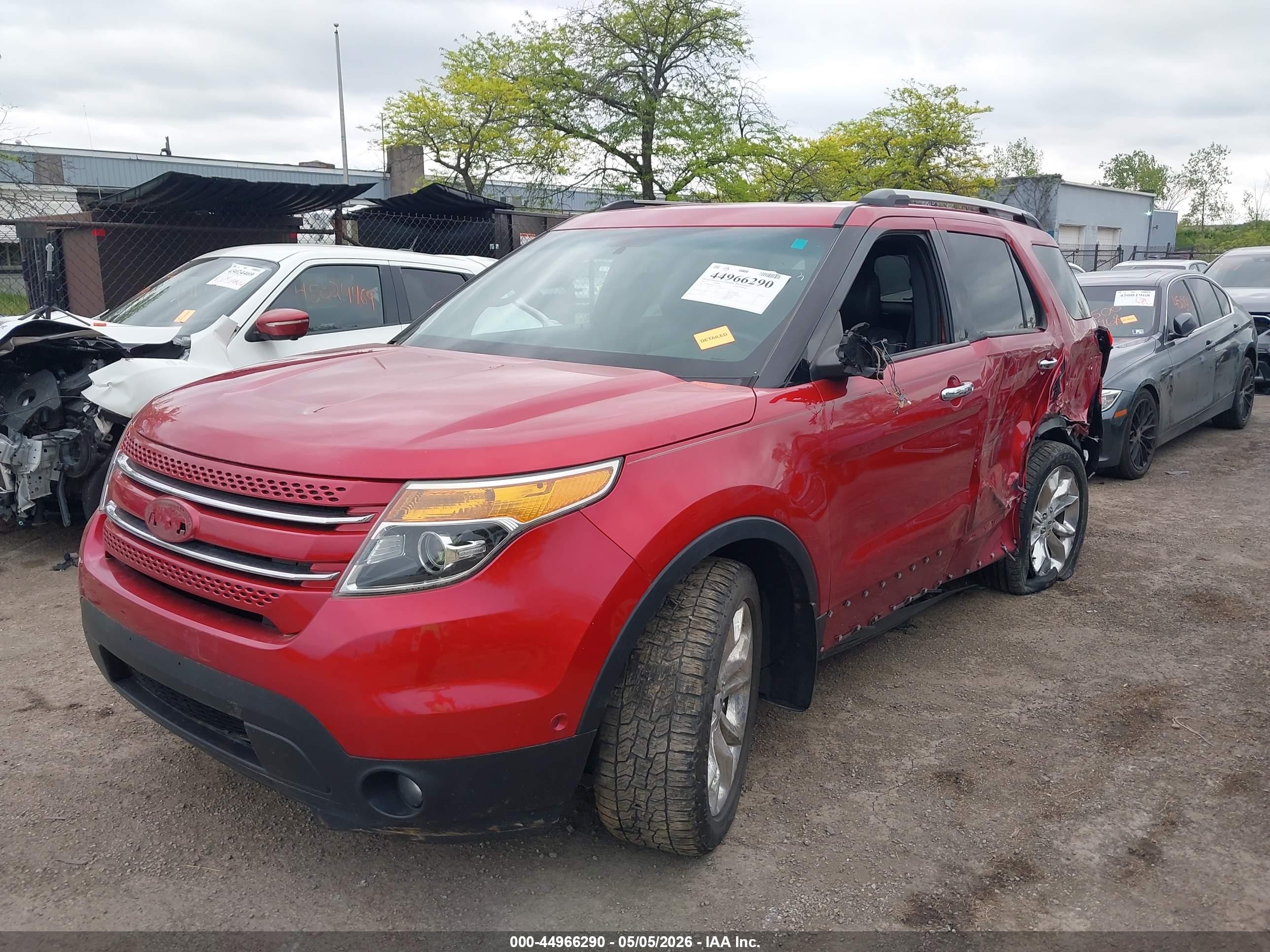 2012 Ford Explorer Limited Red vin: 1FMHK8F83CGA43506