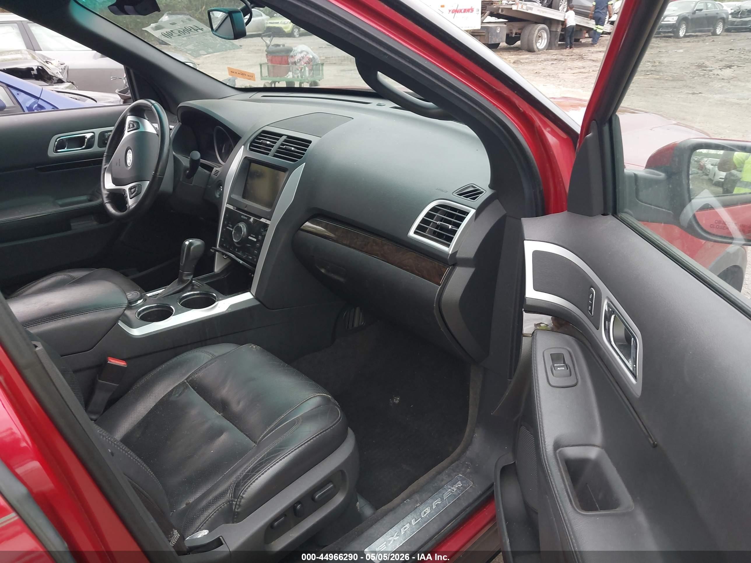 2012 Ford Explorer Limited Red vin: 1FMHK8F83CGA43506